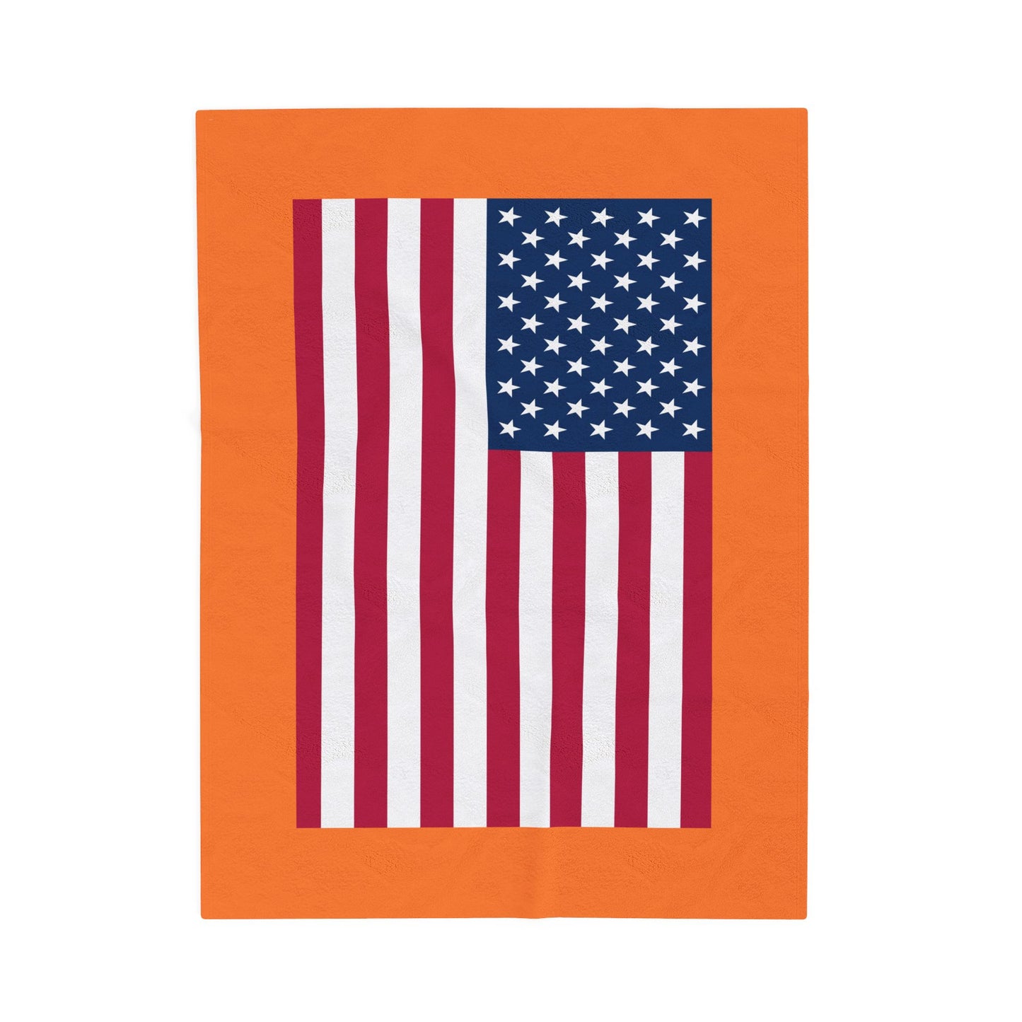 Princess Grace Cozy American Flag Velveteen Plush Blanket Ideal for Home Decor & Celebrations