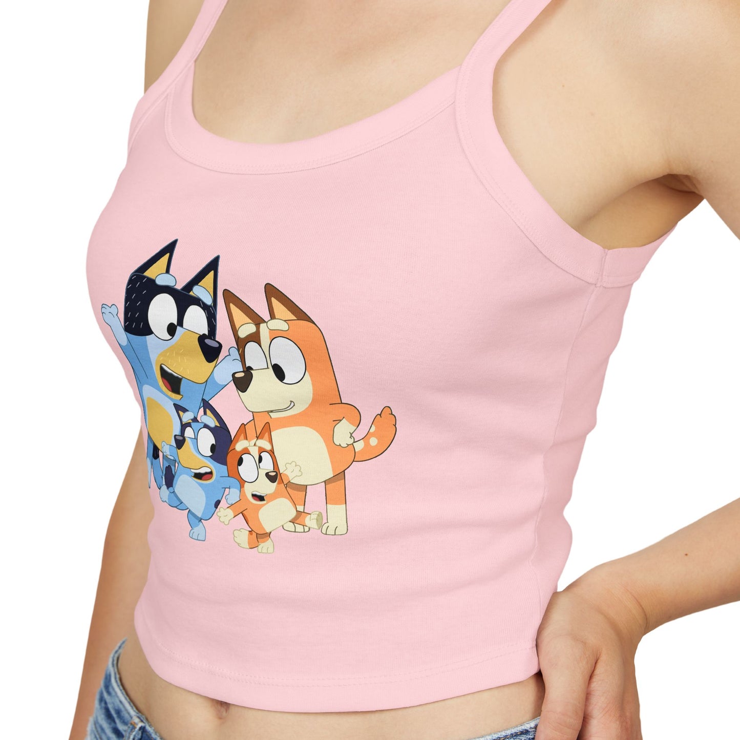 Princess Grace Bluey Cute Cartoon Women's Spaghetti Strap Tank Top