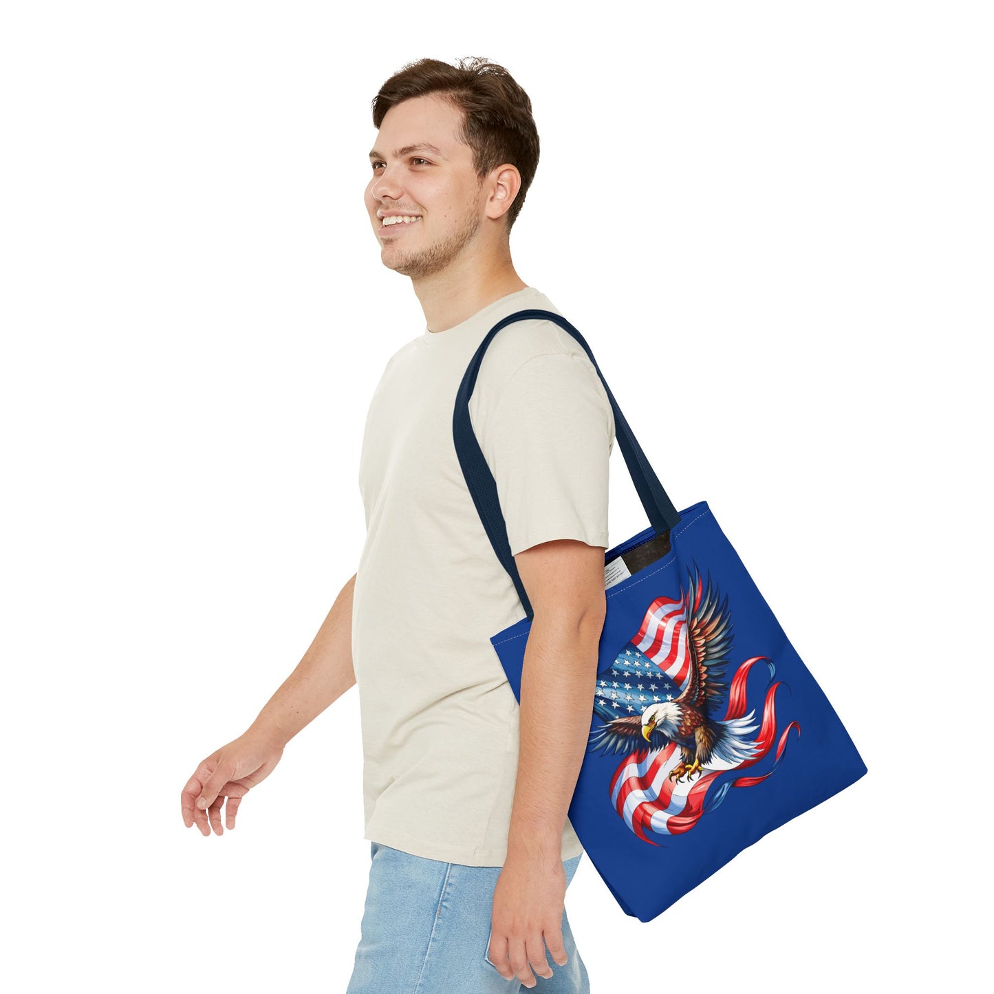 Princess Grace Patriotic Eagle Tote Bag American Flag Design