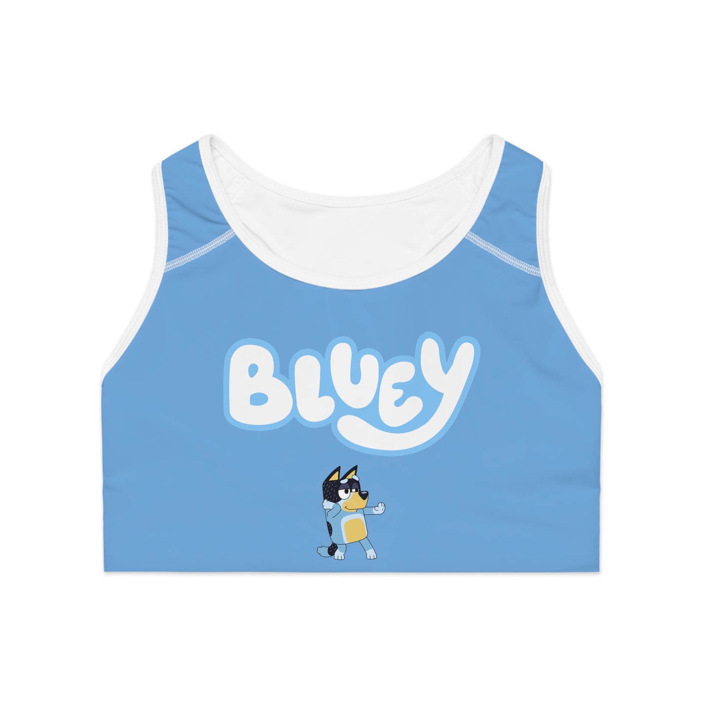 Princess Grace Bluey Sports Bra for Comfortable Activewear for Playtime
