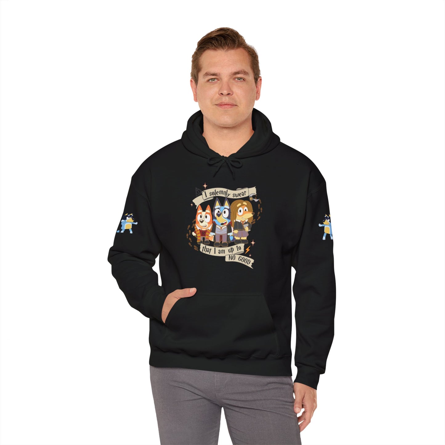 Princess Grace Bluey I Sincerely Sweet! Unisex Heavy Blend Hooded Sweatshirt for Fun Loving Fans