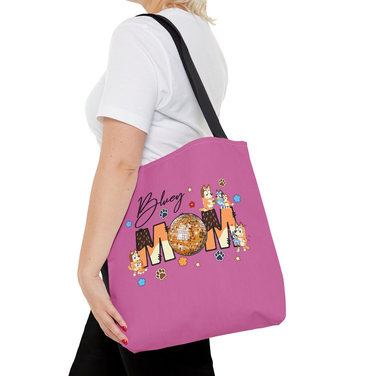 Princess Grace Bluey Mom Tote Bag ideal Gift for Dog Lovers