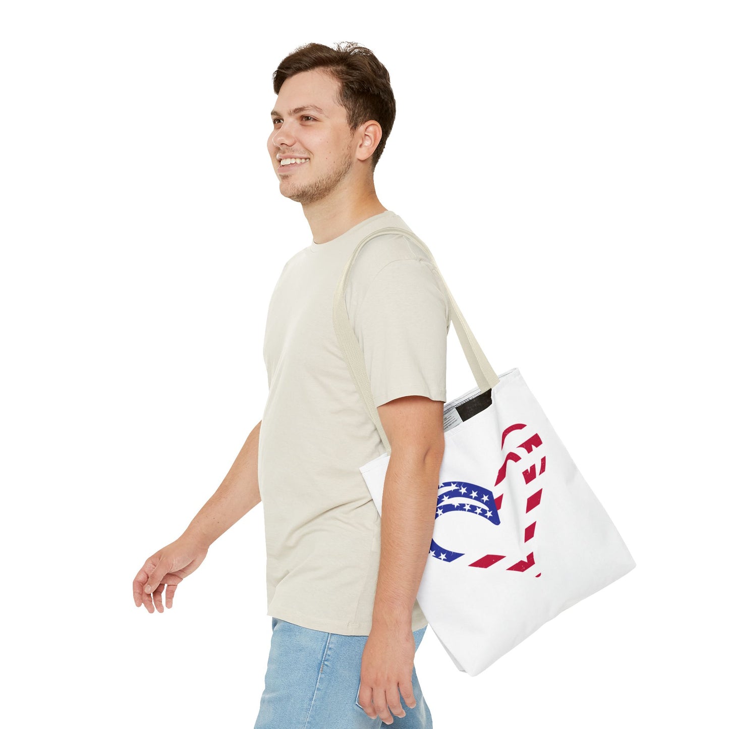 Princess Grace Patriotic Heart Tote Bag Ideal for Independence Day and Everyday Use