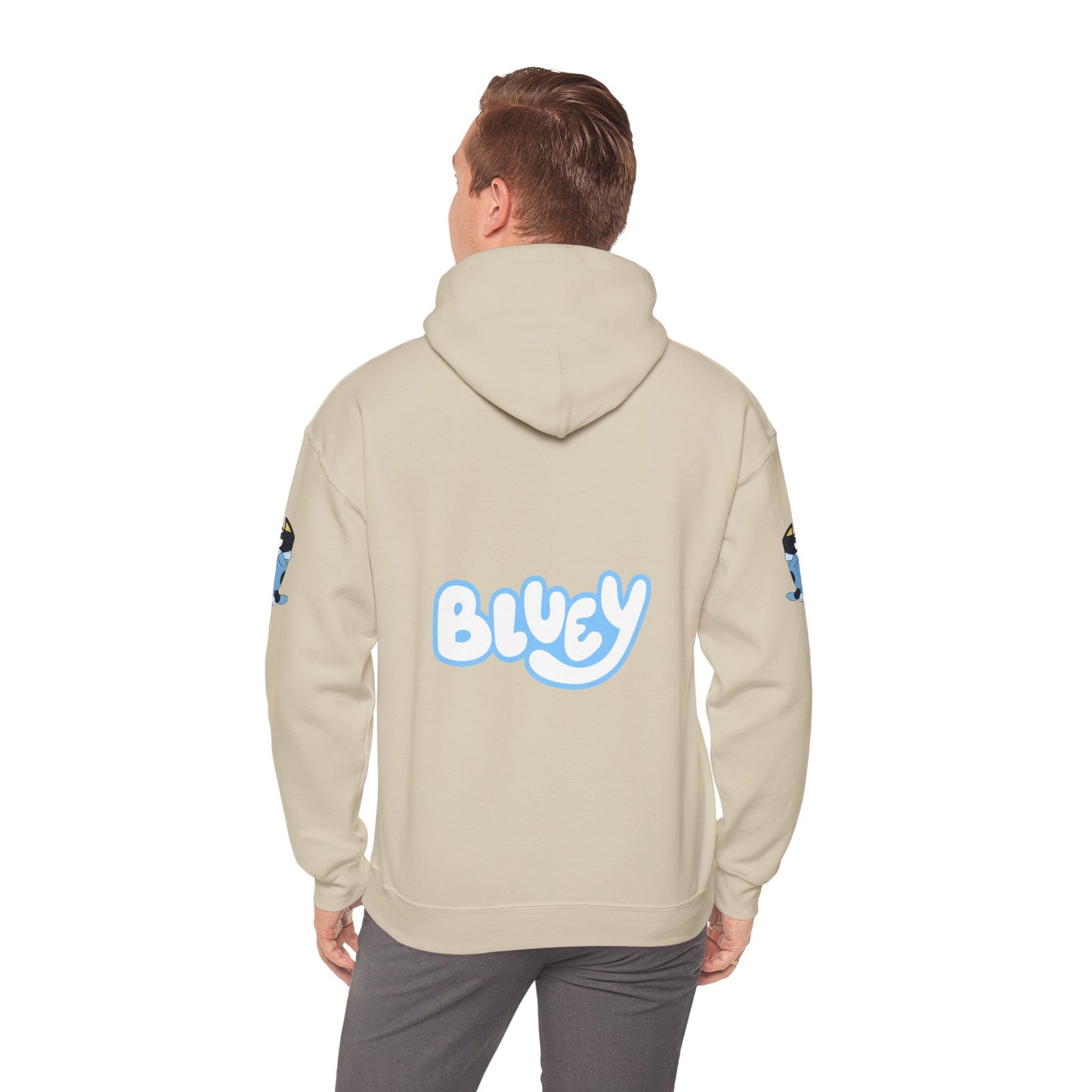 Princess Grace Bluey Unisex Heavy Blend Hoodie Cozy Cartoon Sweatshirt for Kids & Adults