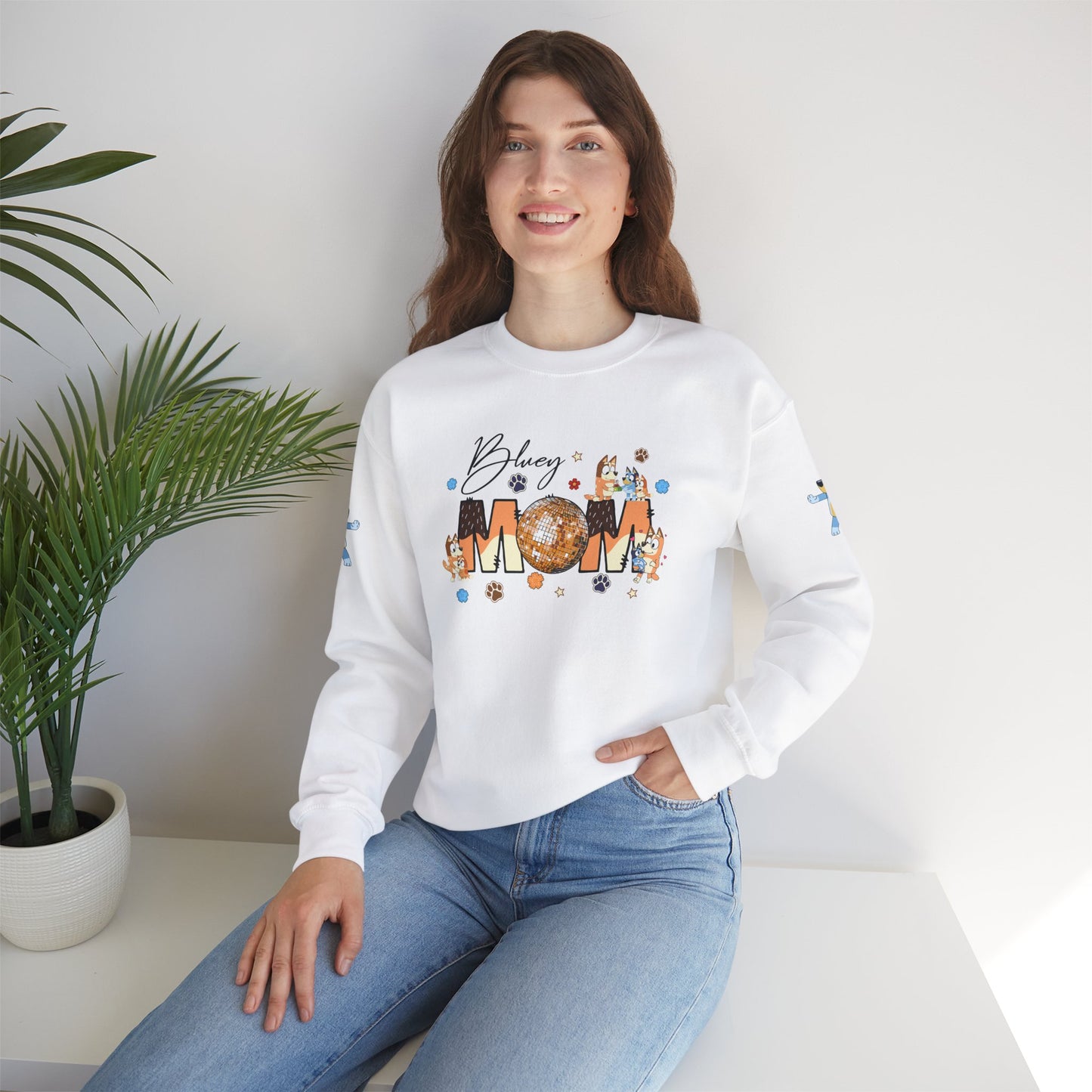 Princess Grace Bluey Mom Crewneck Sweatshirt Cozy Gift for Moms