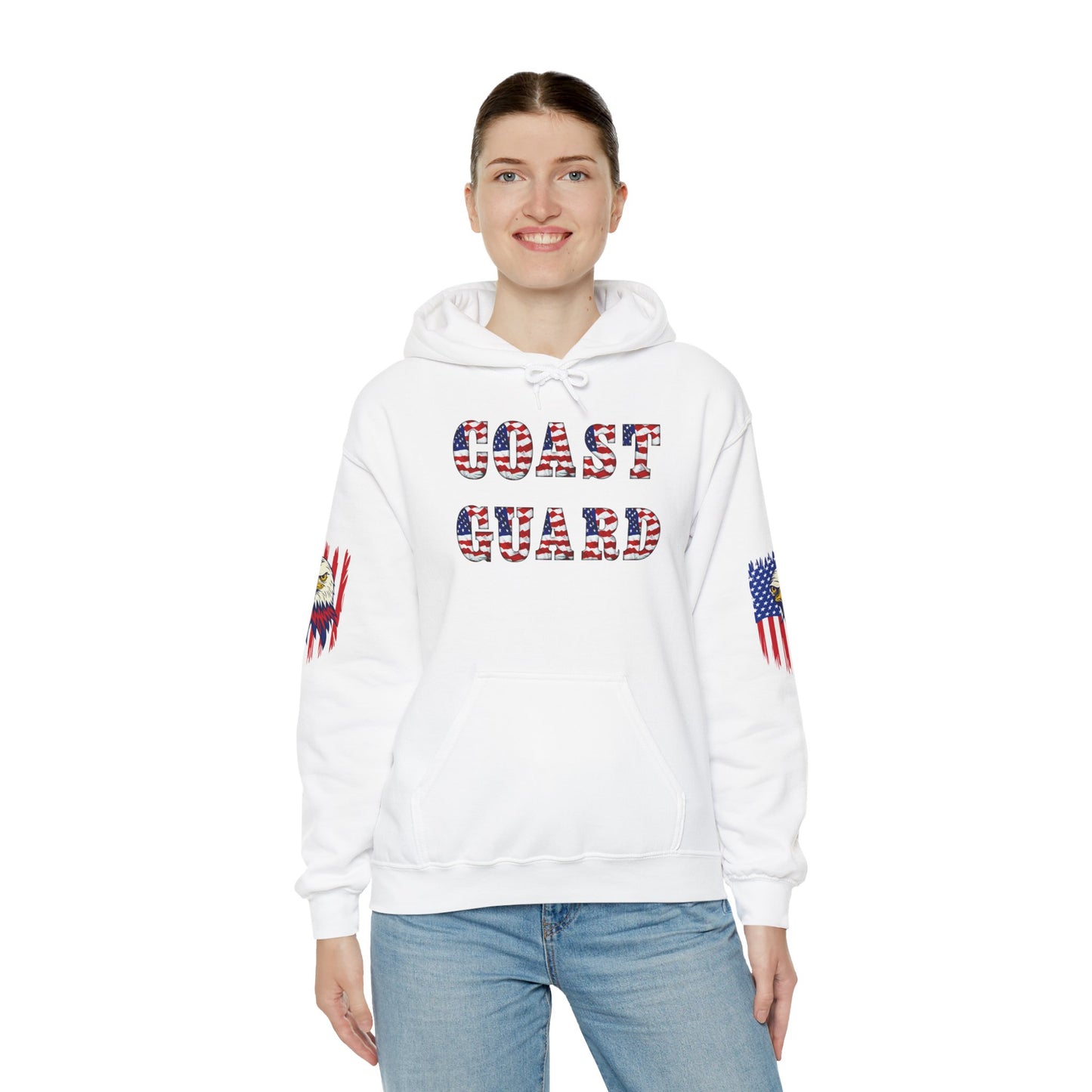 Princess Grace Patriotic Coast Guard Sweatshirt Unisex Heavy Blend Hoodie