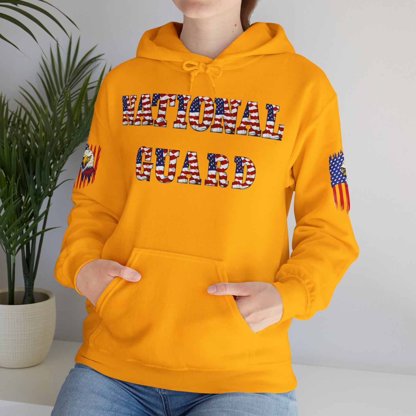 Princess Grace National Guard Patriotic Hoodie Unisex Heavy Blend Sweatshirt