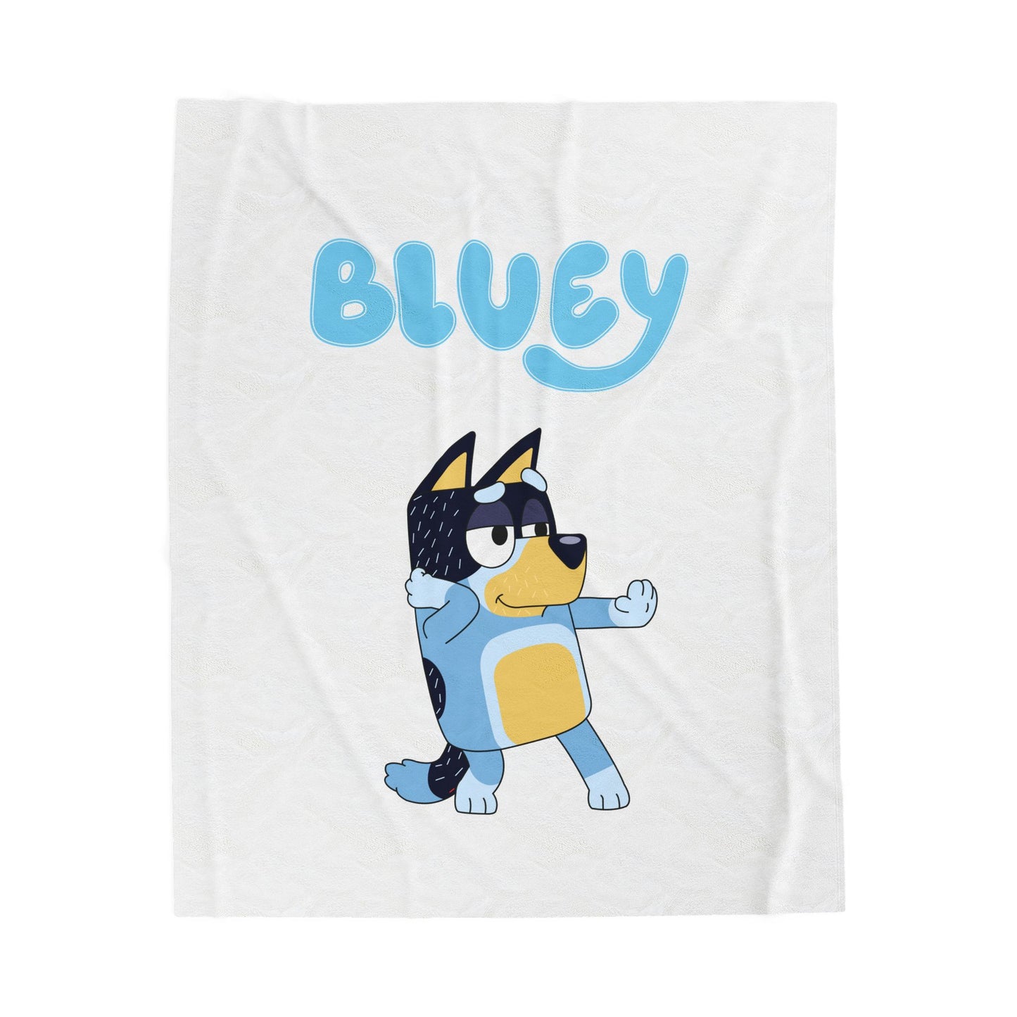 Princess Grace Bluey Velveteen Plush Blanket Cozy Cartoon Comfort for Kids