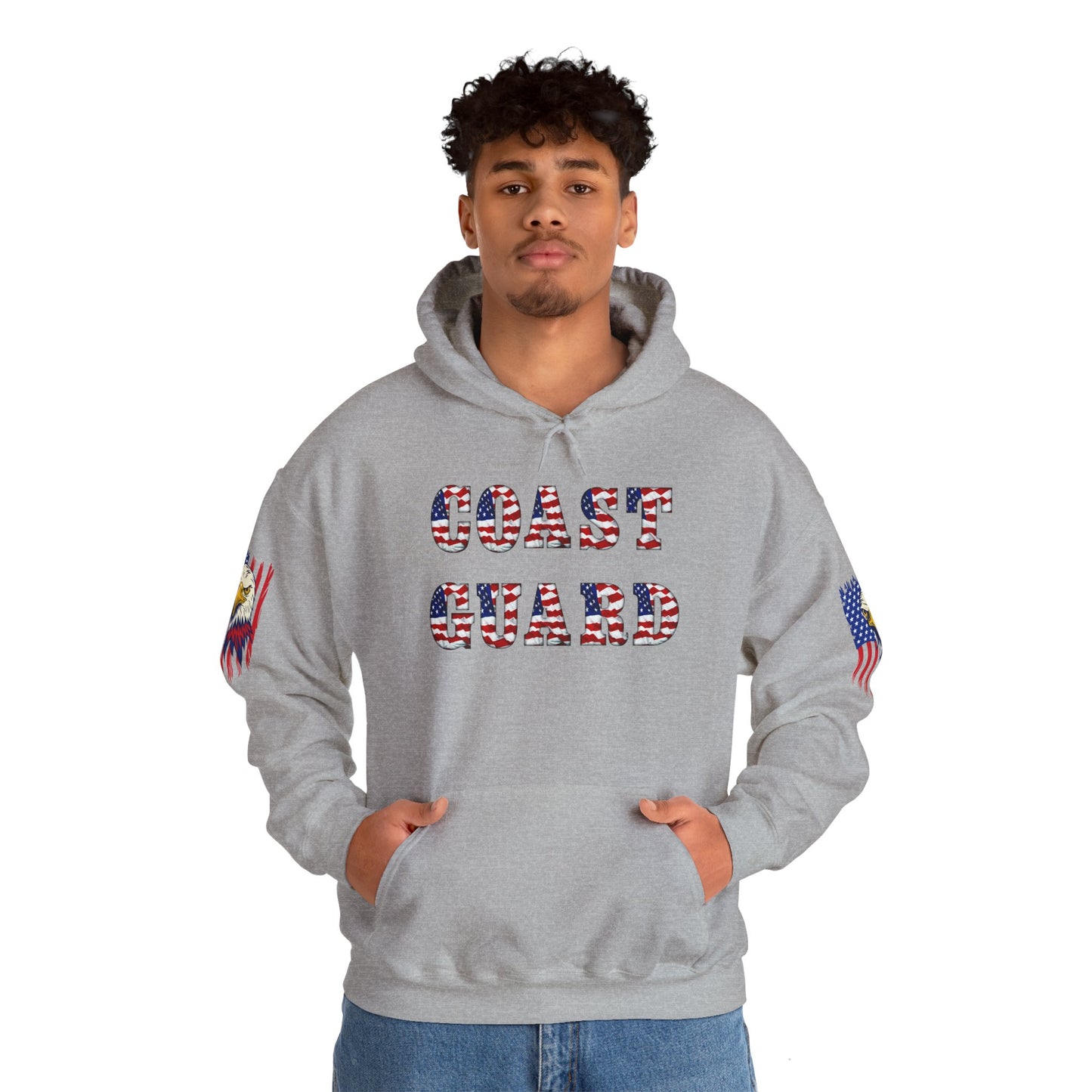 Princess Grace Patriotic Coast Guard Sweatshirt Unisex Heavy Blend Hoodie