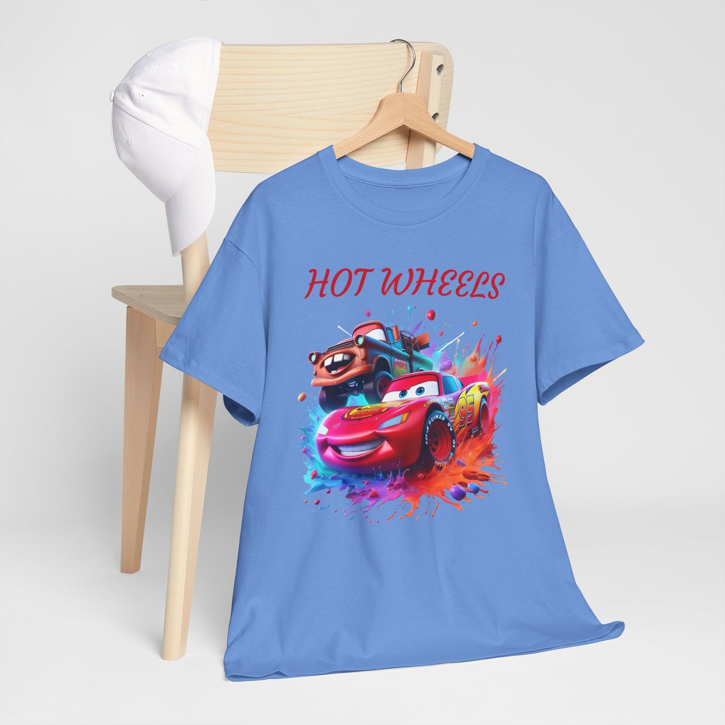 Princess Grace Cool Cars Unisex Heavy Cotton Tee Hot Wheels Graphic Tee for Kids and Adults