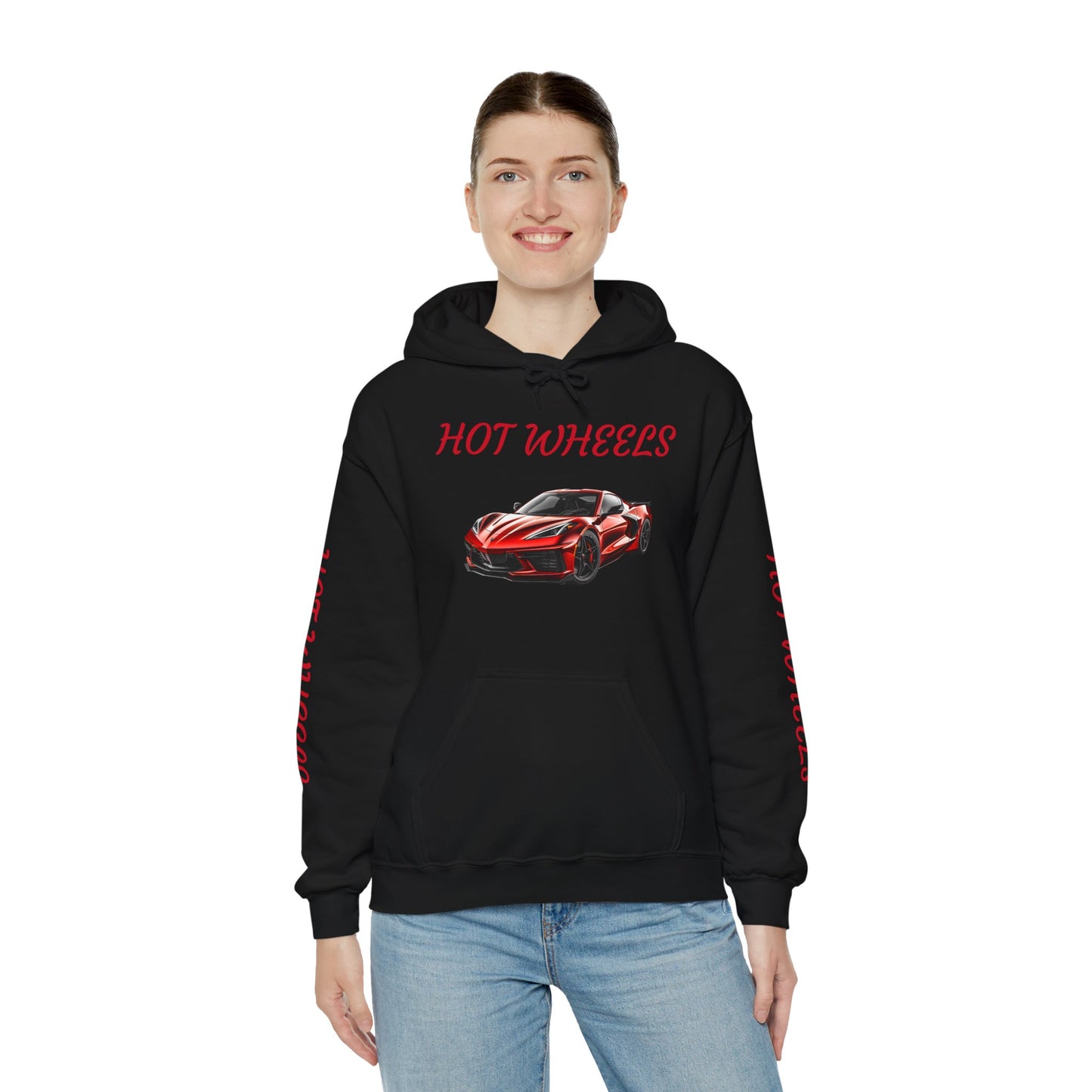 Princess Grace Hot Wheels Unisex Hooded Sweatshirt Stylish Car Graphic Sweatshirt for Car Enthusiasts