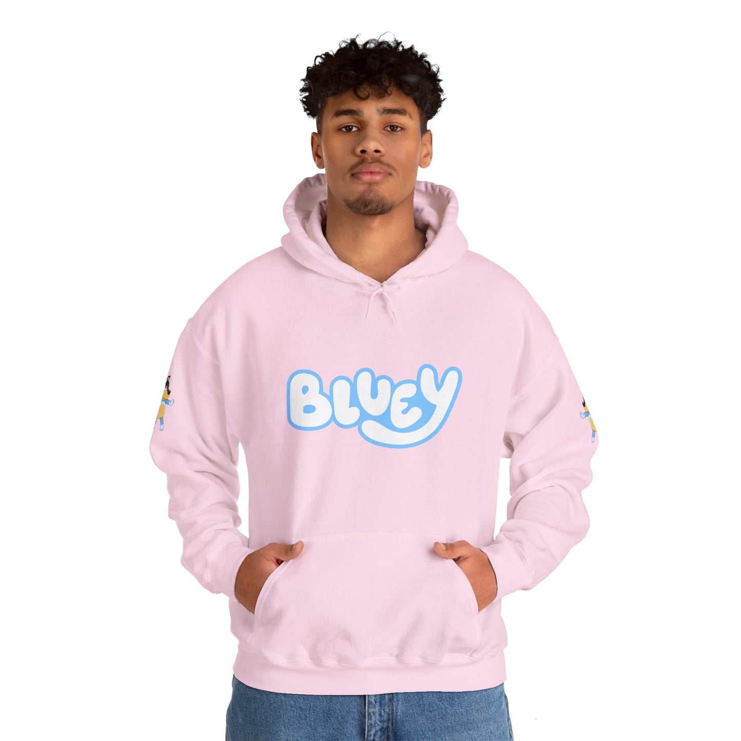 Princess Grace Bluey Unisex Heavy Blend Hoodie Cozy Cartoon Sweatshirt for Kids & Adults