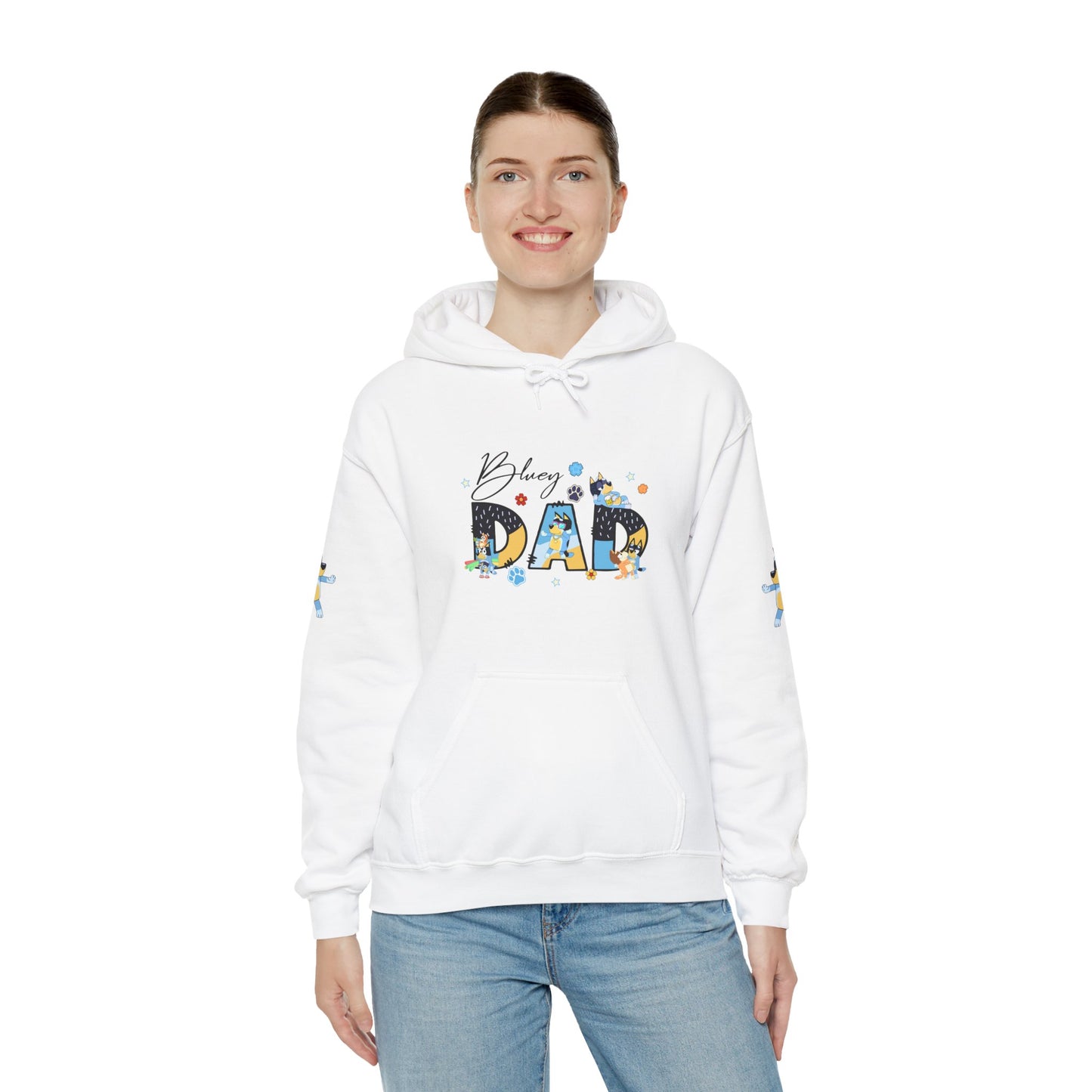 Princess Grace Bluey Funny "Baby's Dad" Unisex Hooded Sweatshirt ,Perfect Gift for New Dads