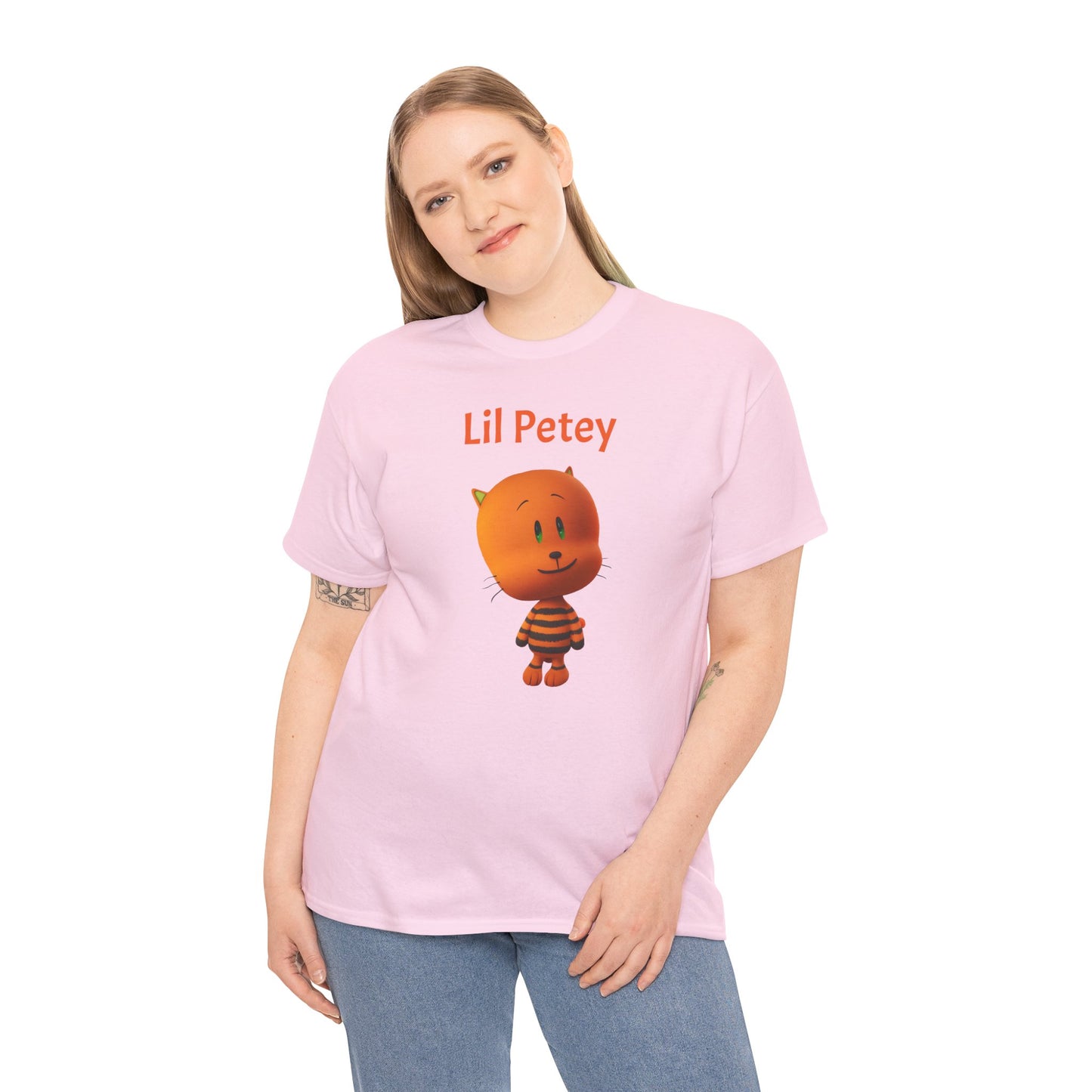 Princess Grace Lil Petey Unisex Heavy Cotton Tee Fun & Playful Cartoon T-Shirt for Kids and Adults