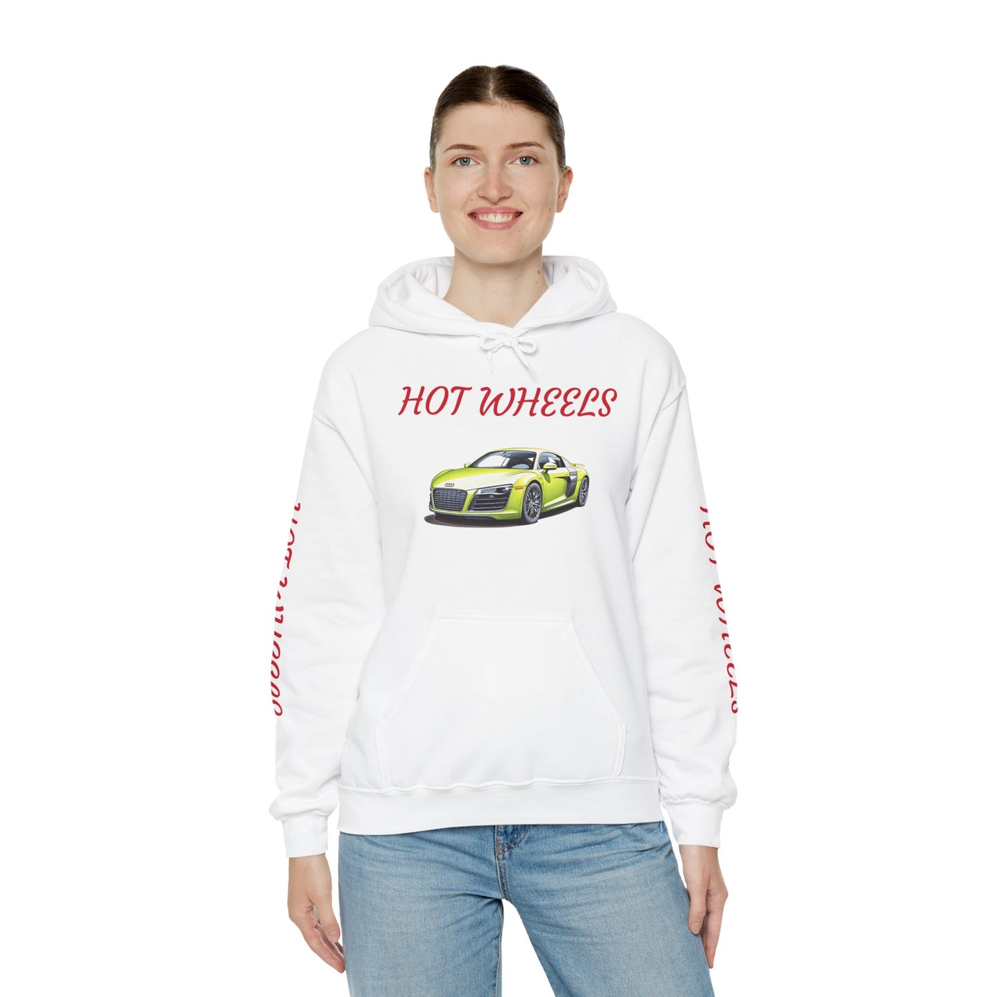 Princess Grace Hot Wheels Unisex Hooded Sweatshirt Cool Car Design for Auto Enthusiasts