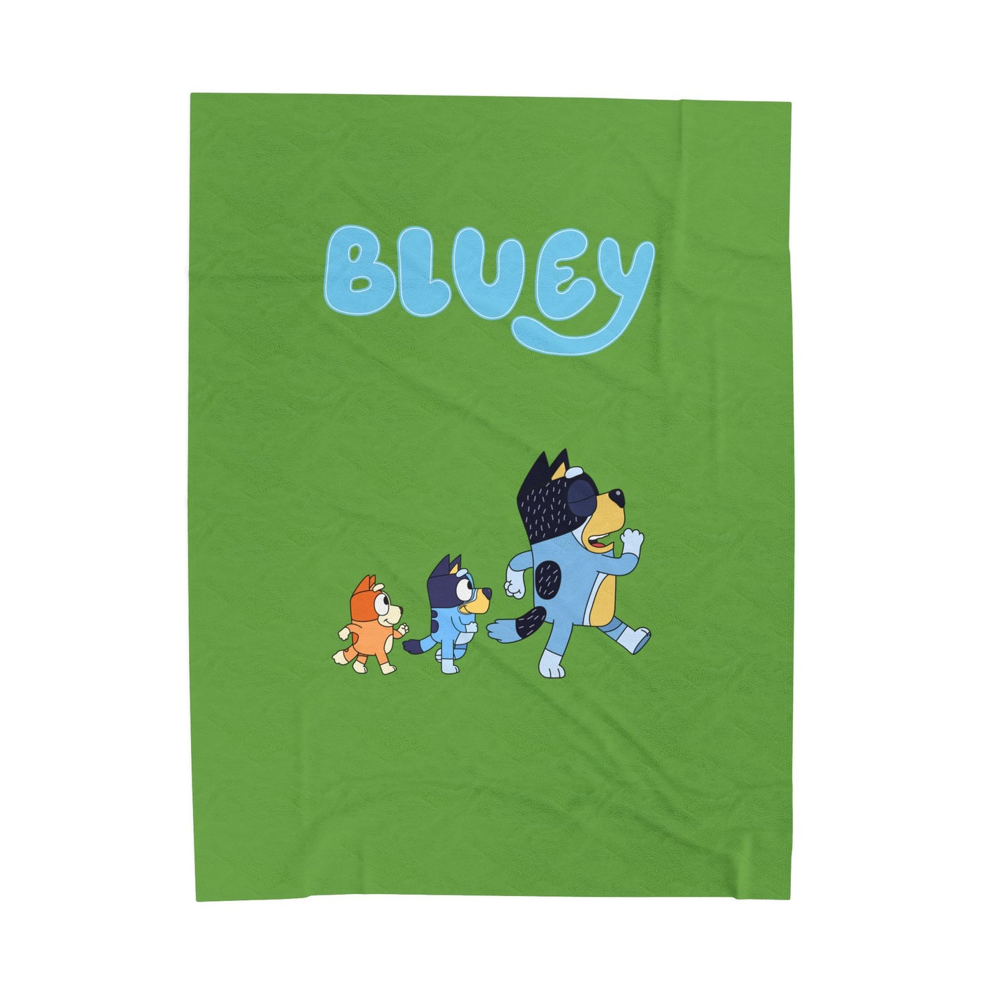 Princess Grace Bluey Velveteen Plush Blanket for Kids Soft & Cozy Cartoon Throw