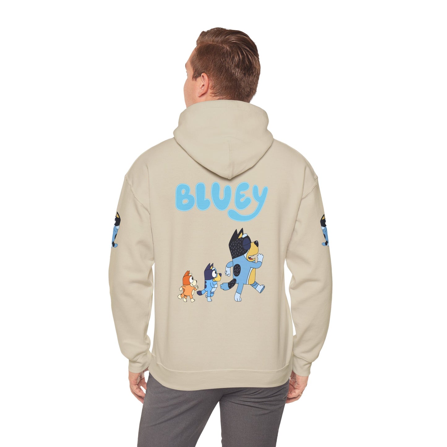 Princess Grace Bluey Unisex Hoodie Cozy Cartoon Sweatshirt for Kids & Adults