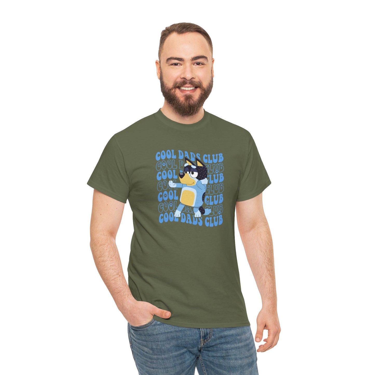 Princess Grace Bluey Cool Dads Club Unisex Heavy Cotton Tee