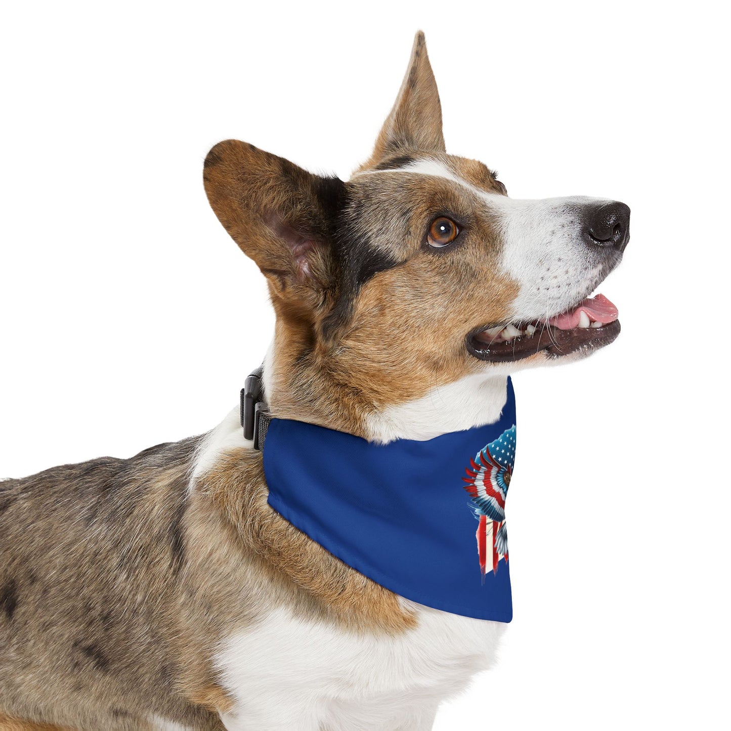 Princess Grace Patriotic Pet Bandana Collar for Dogs USA Flag Design