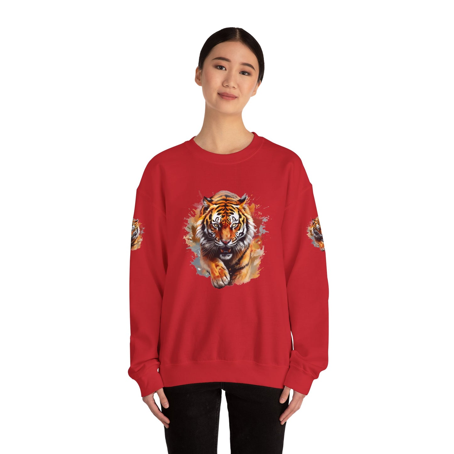 Princess Grace Majestic Tiger Unisex Heavy Blend Crewneck Sweatshirt