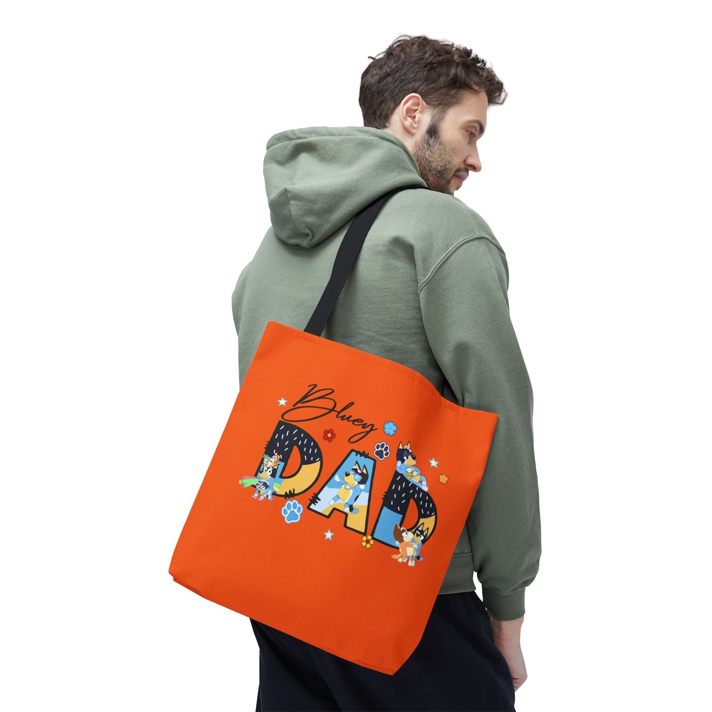 Princess Grace Bluey Dad Tote Bag Fun Playful Gift for Dog Lovers