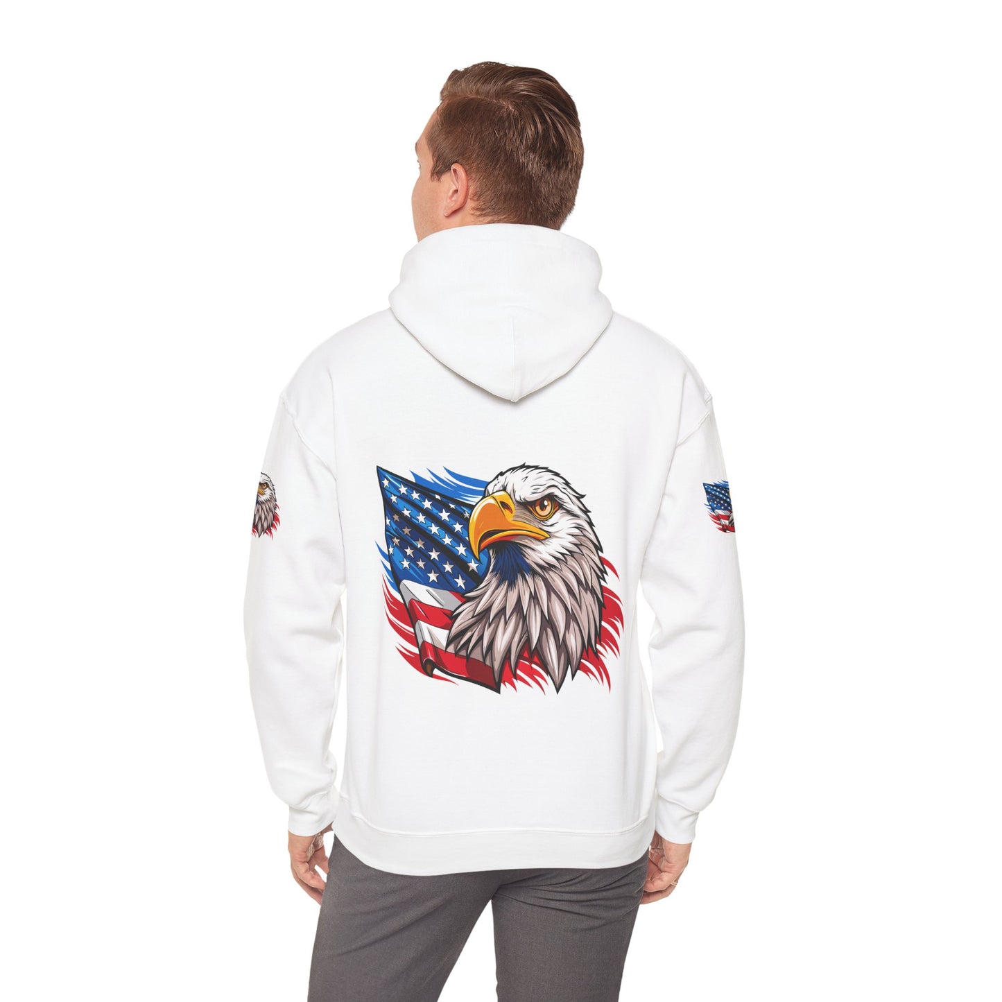 Princess Grace Patriotic Eagle Unisex Heavy Blend Hoodie