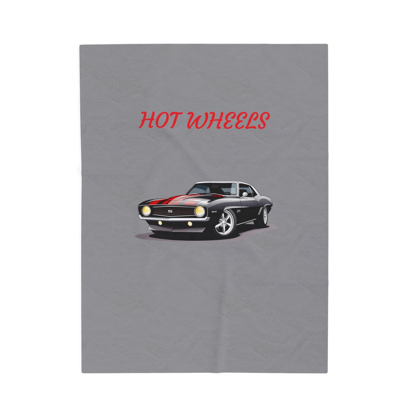 Princess Grace Hot Wheels Velveteen Plush Blanket Cozy Car Themed Throw for Auto Enthusiasts