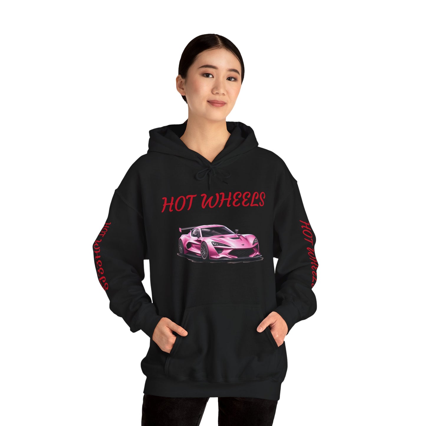 Princess Grace Hot Wheels Unisex Hoodie Stylish Pink Racing Car Design