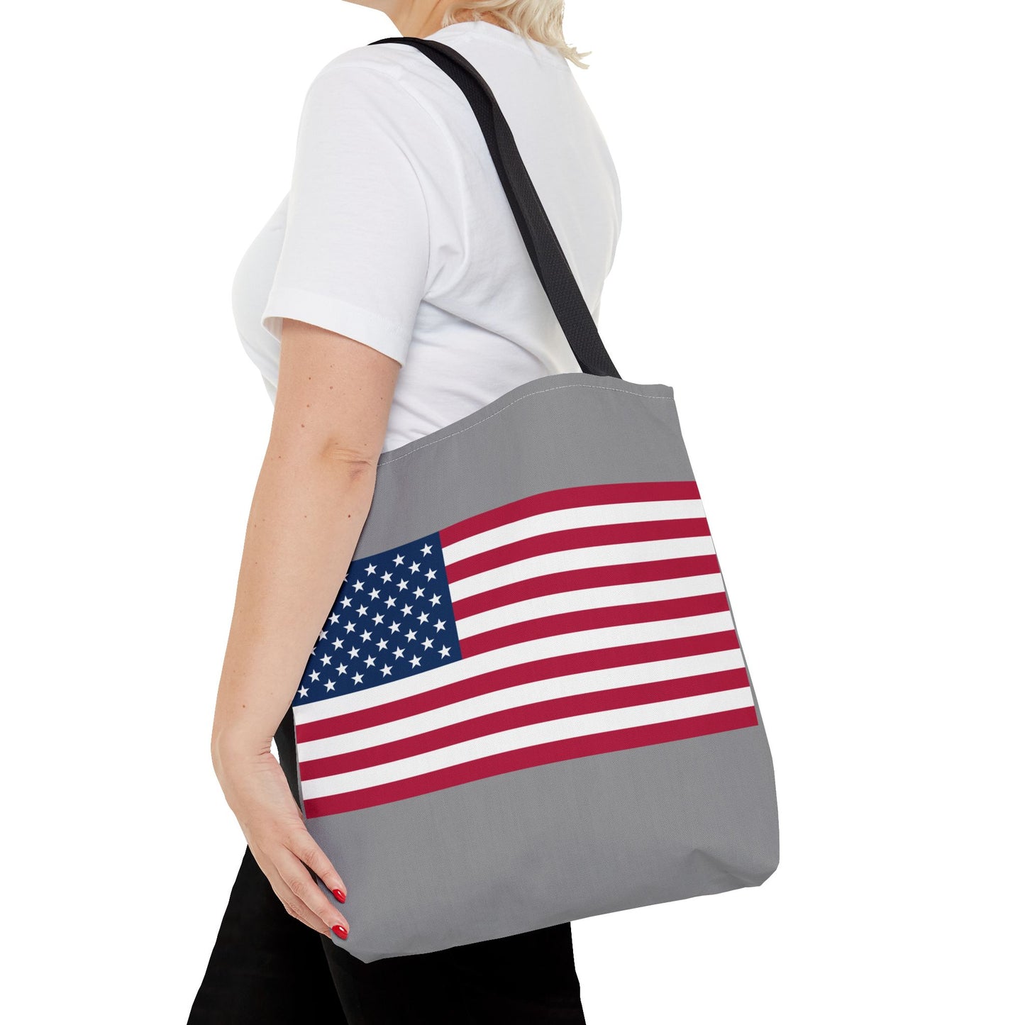 Princess Grace Patriotic American Flag Tote Bag Perfect for Independence Day & Everyday Use