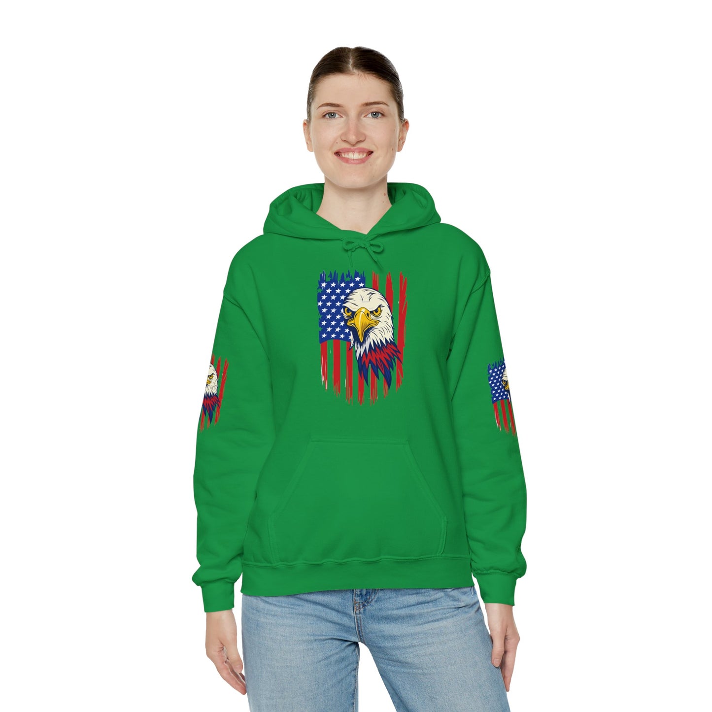Princess Grace Patriotic Eagle Unisex Heavy Blend Hoodie