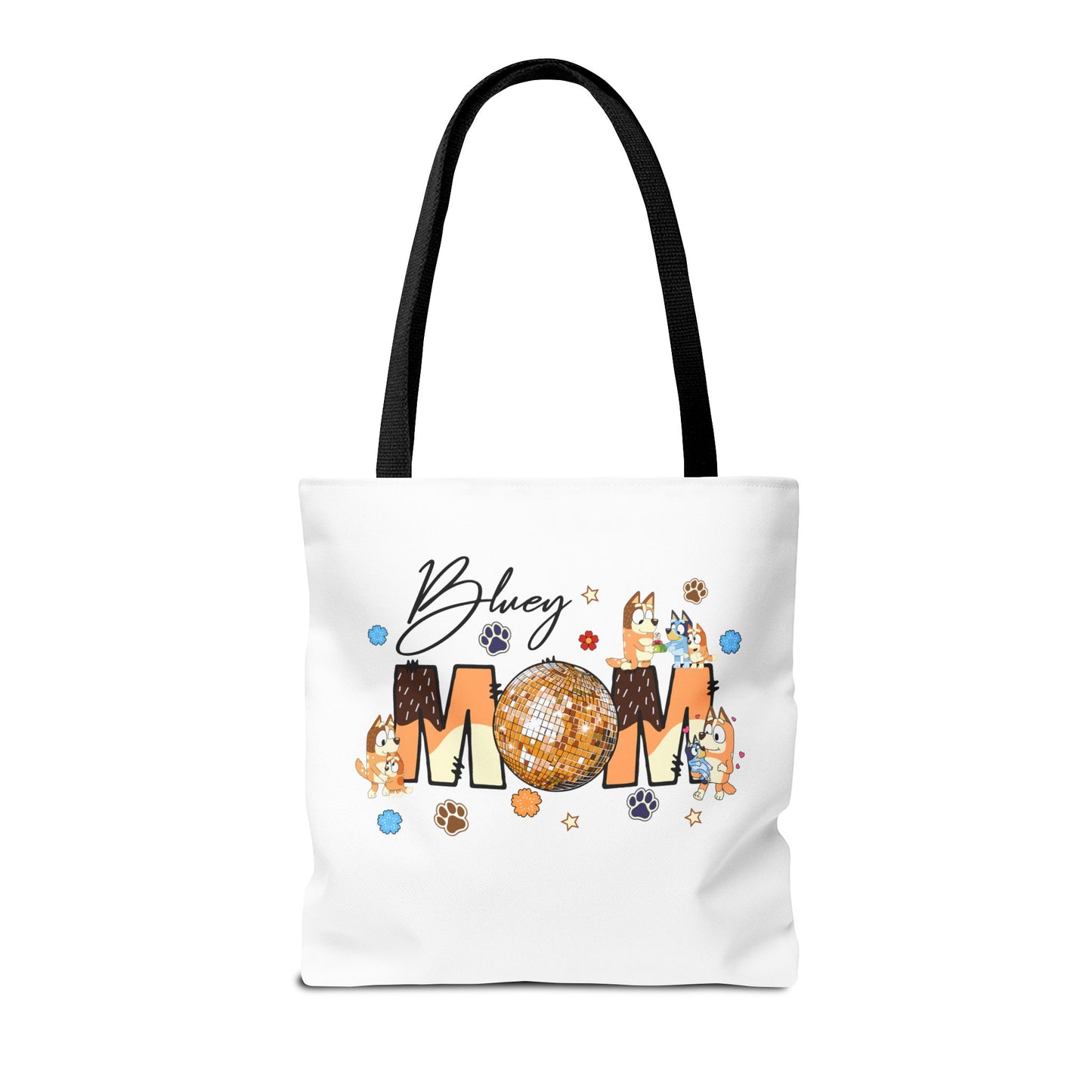 Princess Grace Bluey Mom Tote Bag Fun and Whimsical Design for Moms