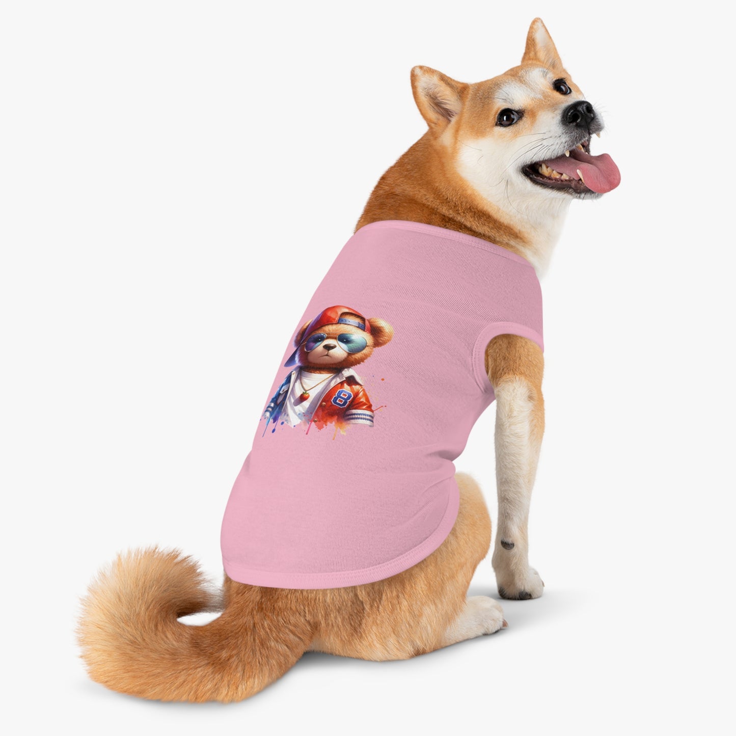 Princess Grace CUTE Cool Bear Pet Tank Top Stylish Dog Apparel for Fun Outings