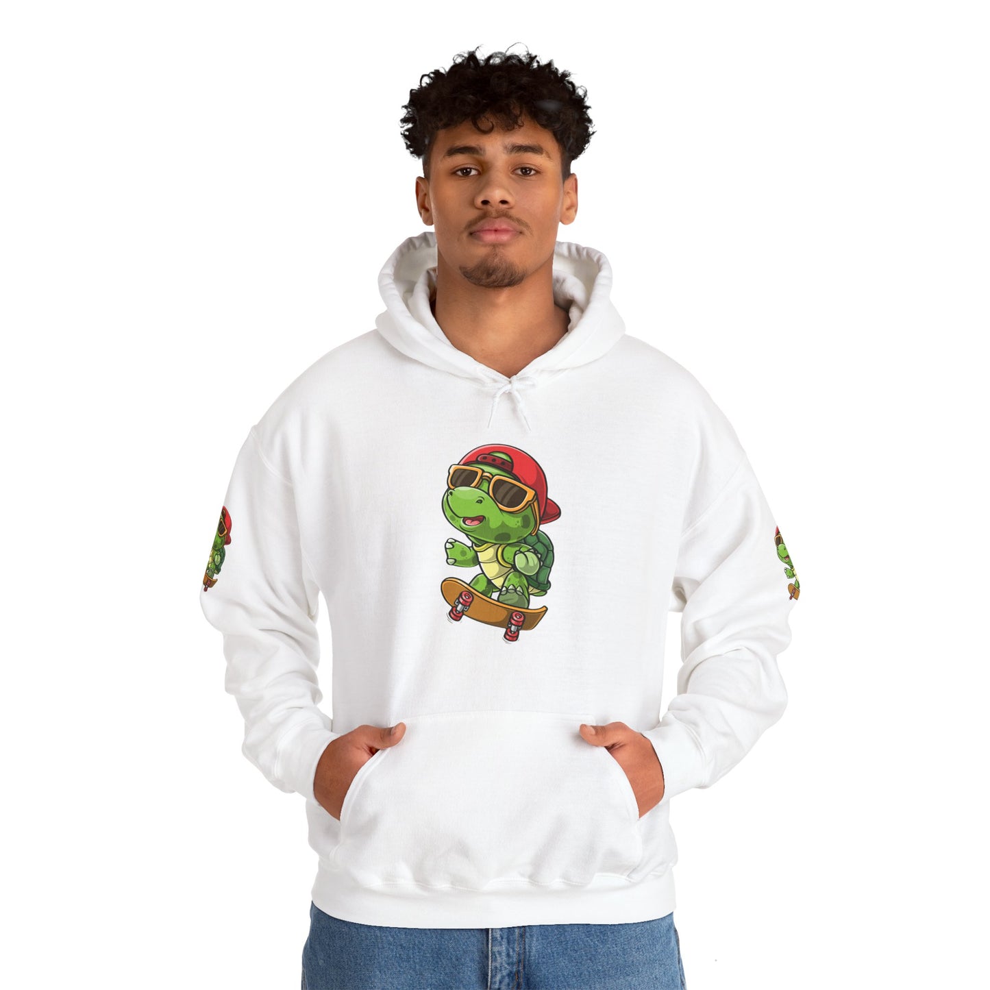 Princess Grace Cool Skateboarding Turtle Unisex Hoodie Fun and Stylish