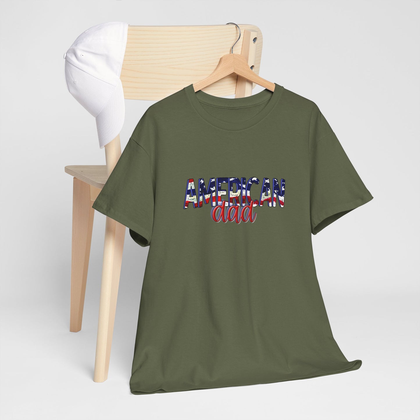 Princess Grace Patriotic American Dad Tee Unisex Heavy Cotton T-Shirt