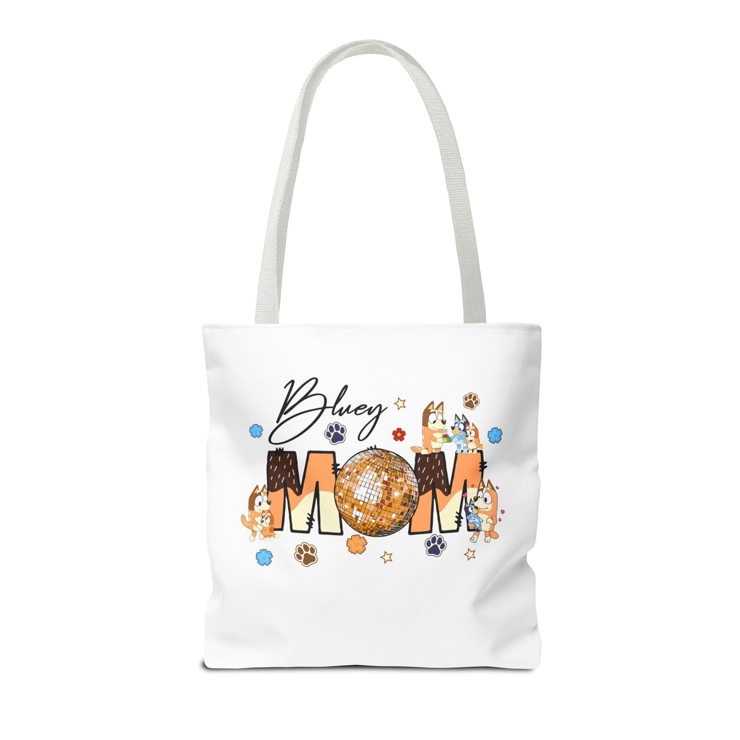 Princess Grace Bluey Mom Tote Bag Fun and Whimsical Design for Moms
