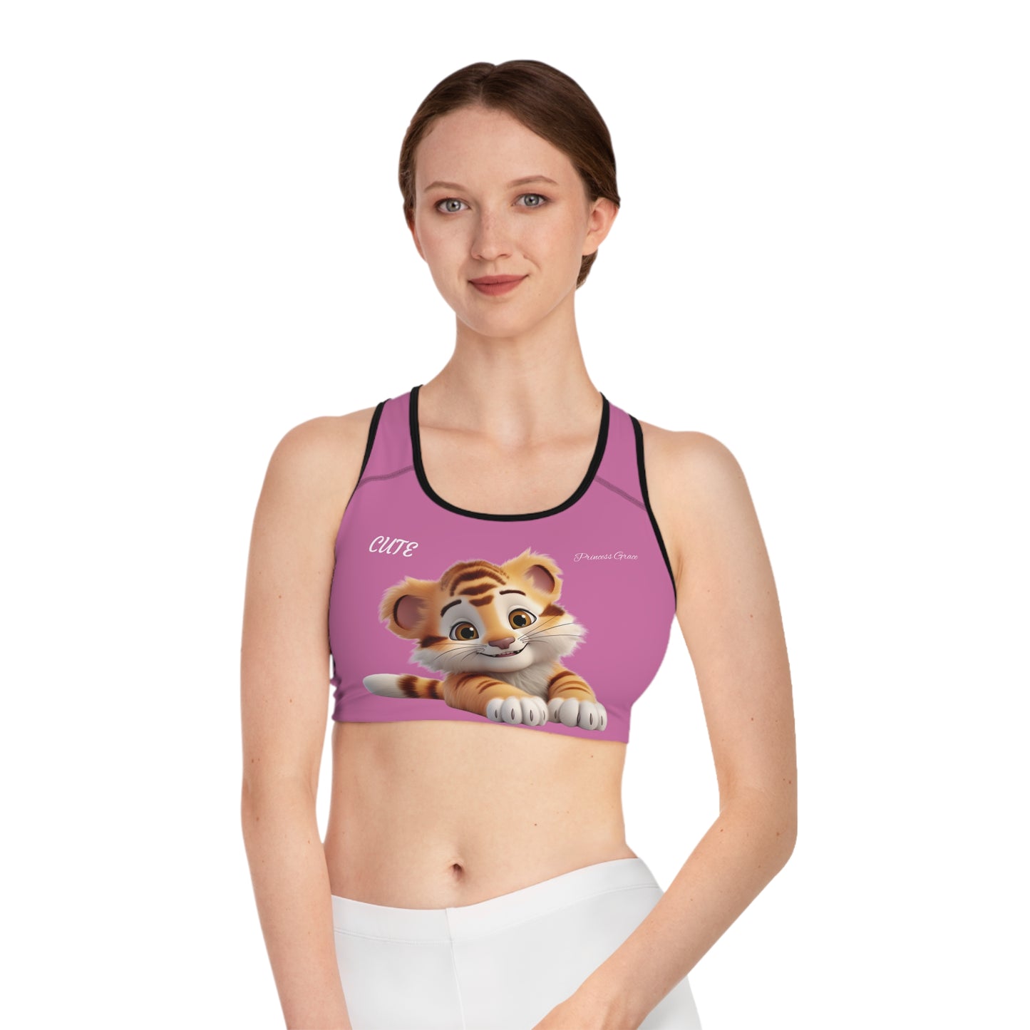 Princess Grace Cute Tiger Sports Bra