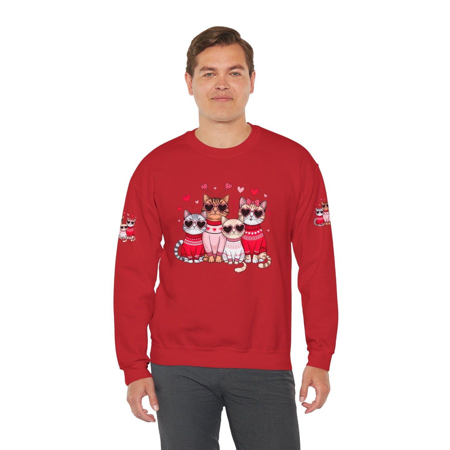 Princess Grace Cute Cat Lovers Crewneck Sweatshirt Cozy Valentine's Gift