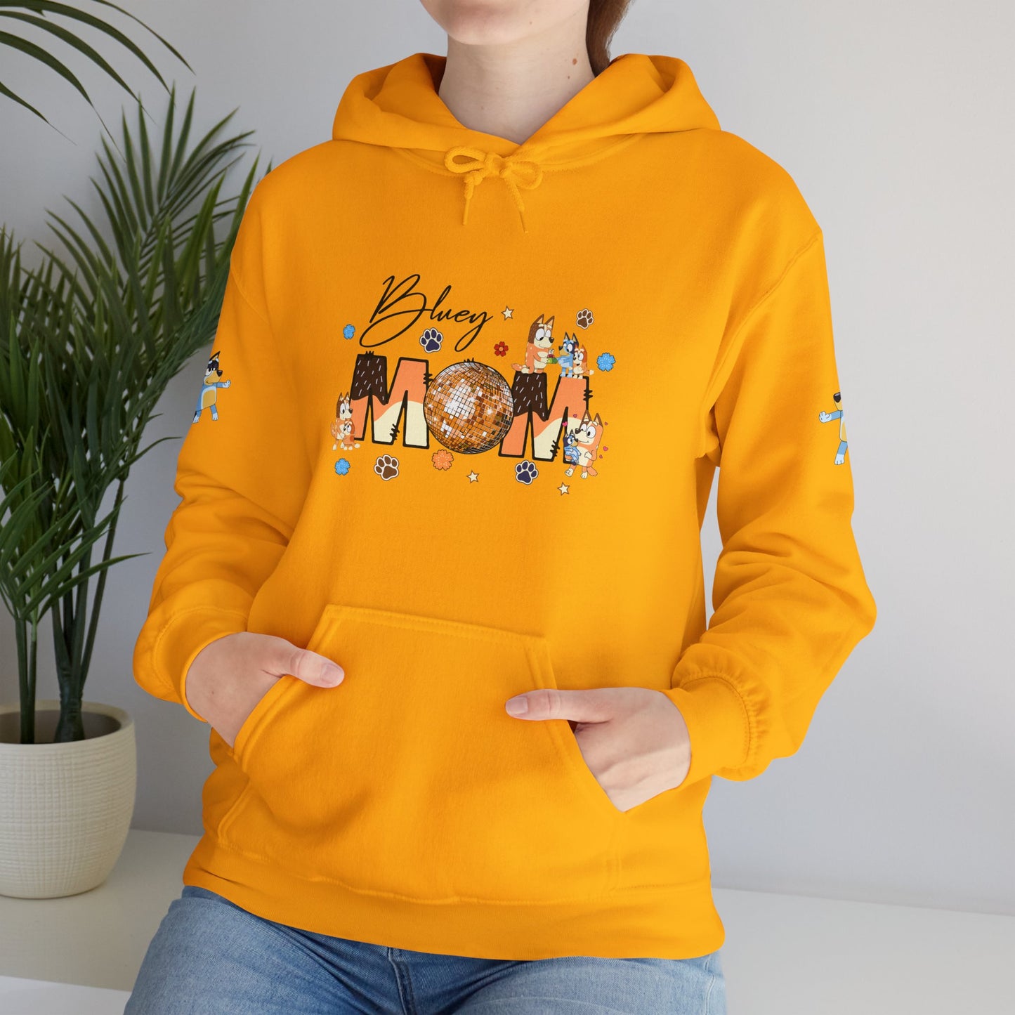 Princess Grace Bluey Blissful Mom Unisex Heavy Blend Hoodie Celebrate Motherhood with Style