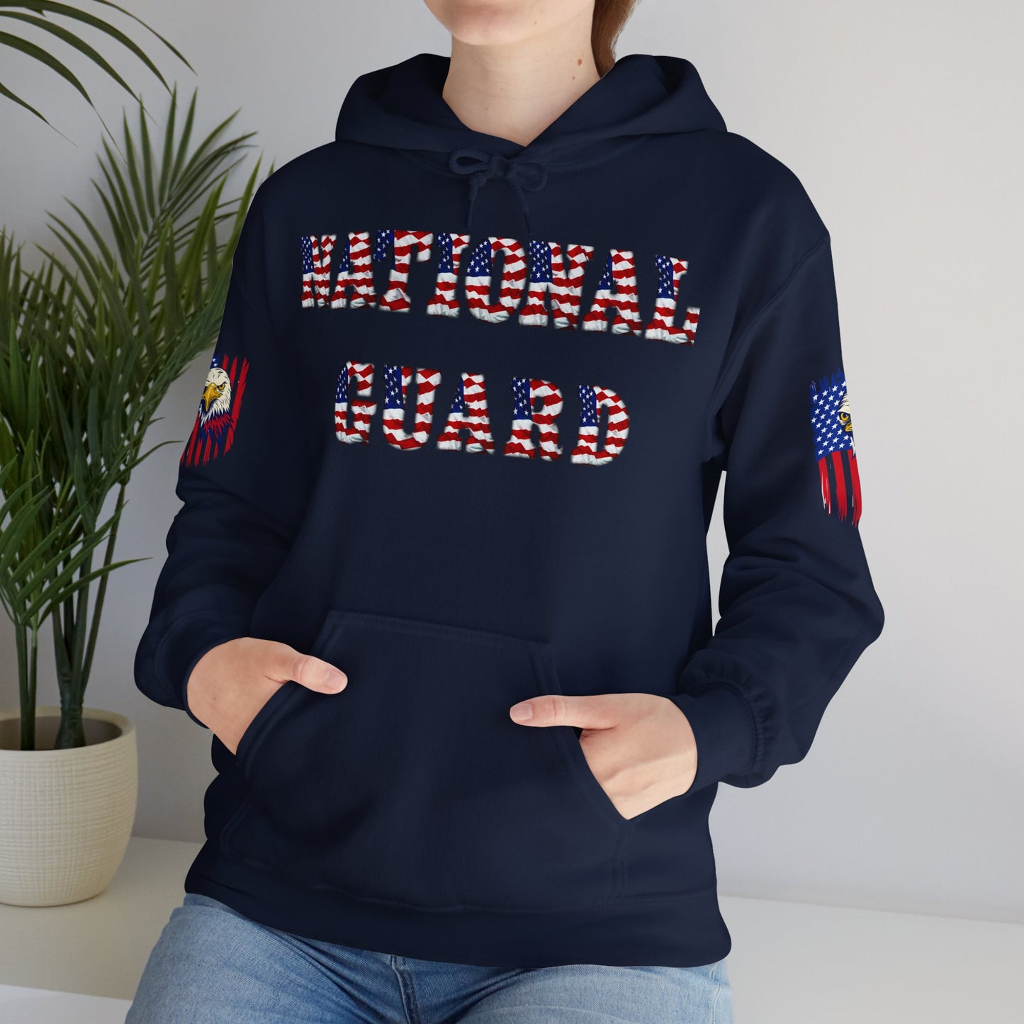 Princess Grace National Guard Patriotic Hoodie Unisex Heavy Blend Sweatshirt