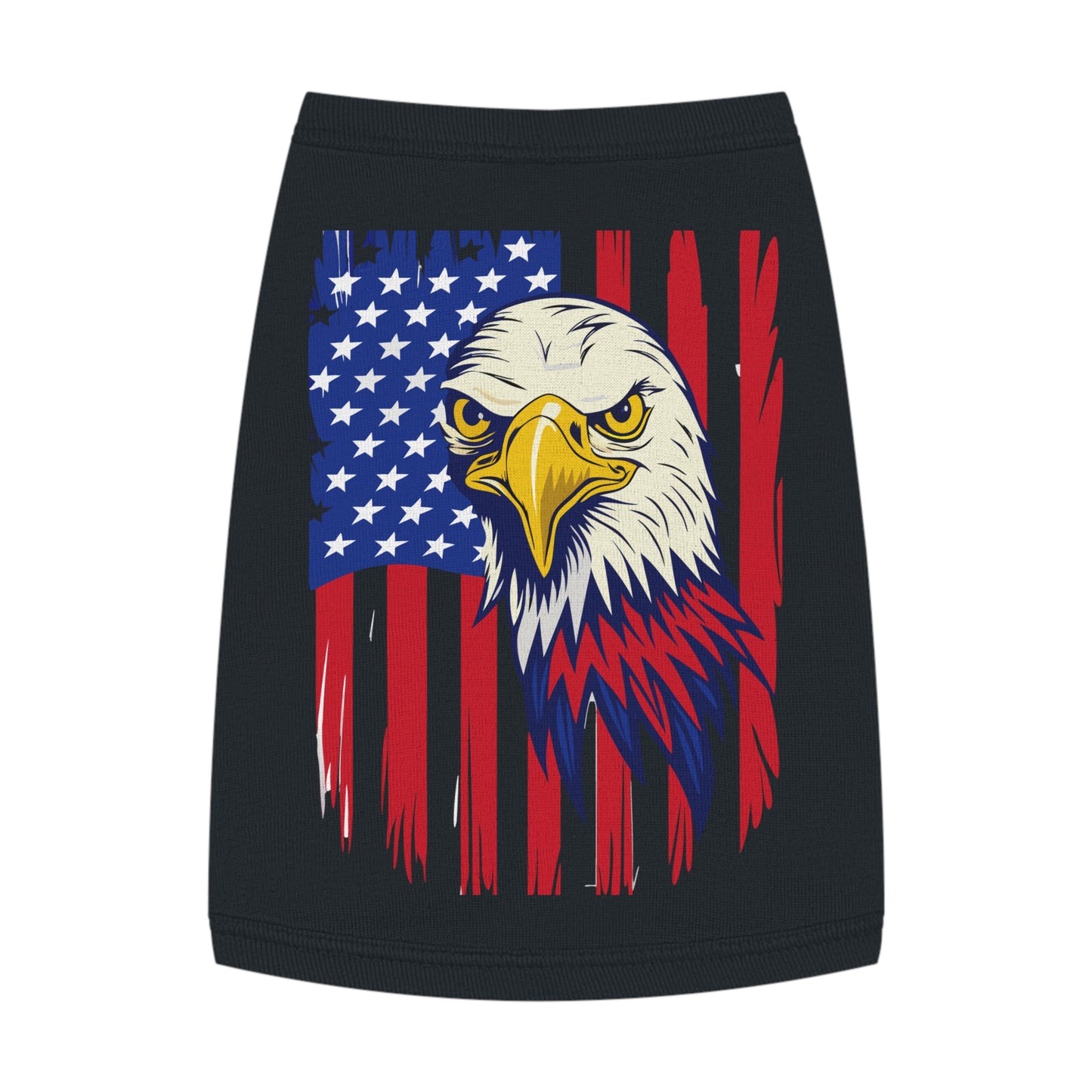 Princess Grace Patriotic Pet Tank Top Eagle American Flag Design for Dogs