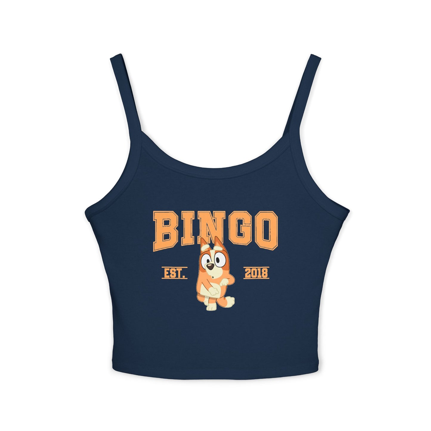Princess Grace Bluey Fun Graphic Spaghetti Strap Tank Top