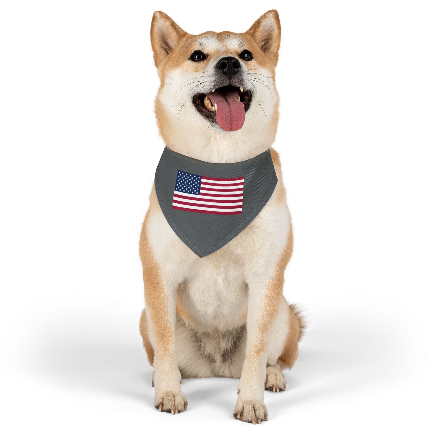Princess Grace Patriotic Dog Bandana Collar USA Flag Design