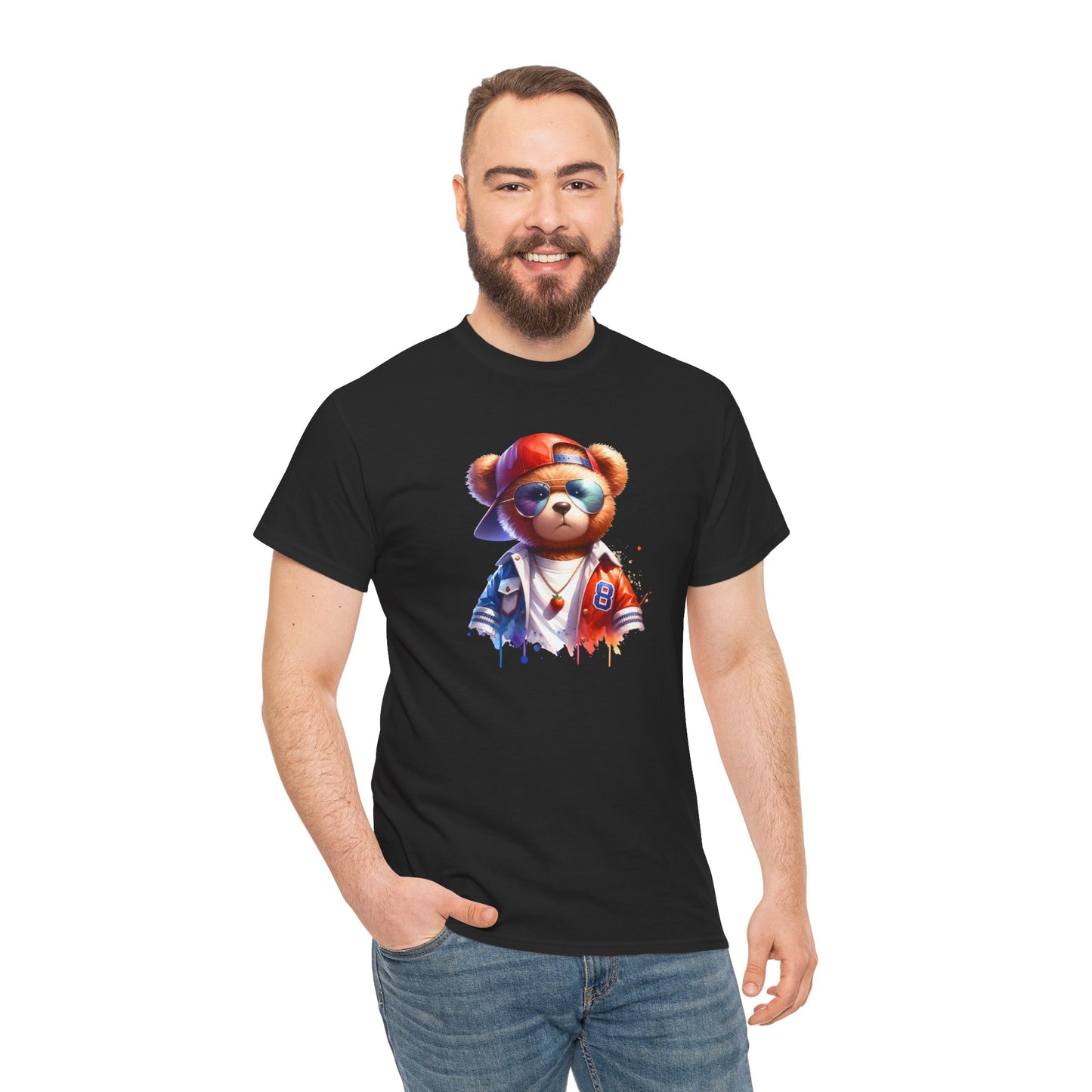 Princess Grace Cool Bear Graphic Unisex Heavy Cotton Tee