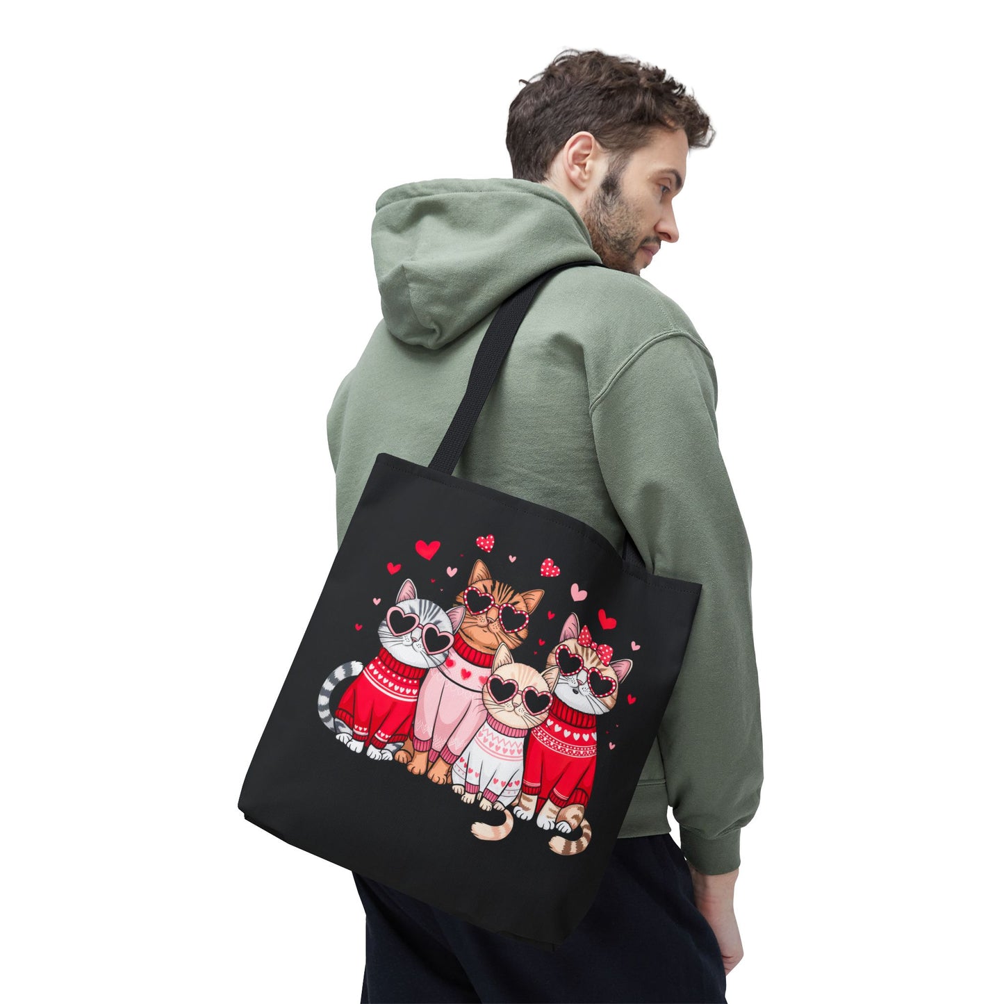 Princess Grace Cute Cat Lovers Tote Bag Valentine's Day Accessories