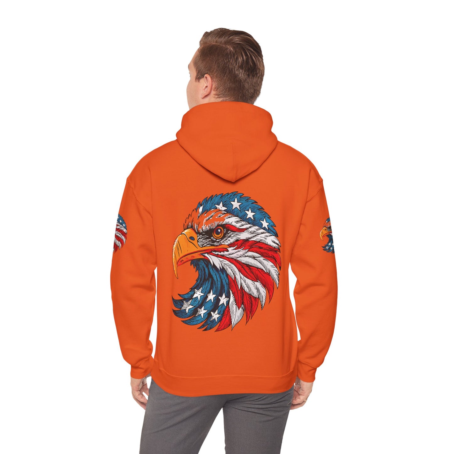 Princess Grace Patriotic Eagle Hoodie Unisex Heavy Blend Sweatshirt
