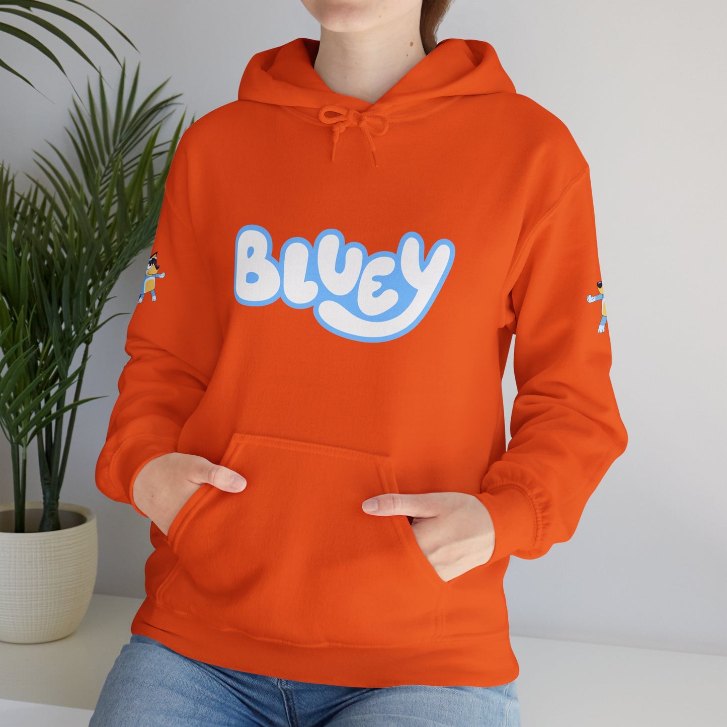 Princess Grace Bluey Unisex Heavy Blend Hoodie Cozy Cartoon Sweatshirt for Kids & Adults