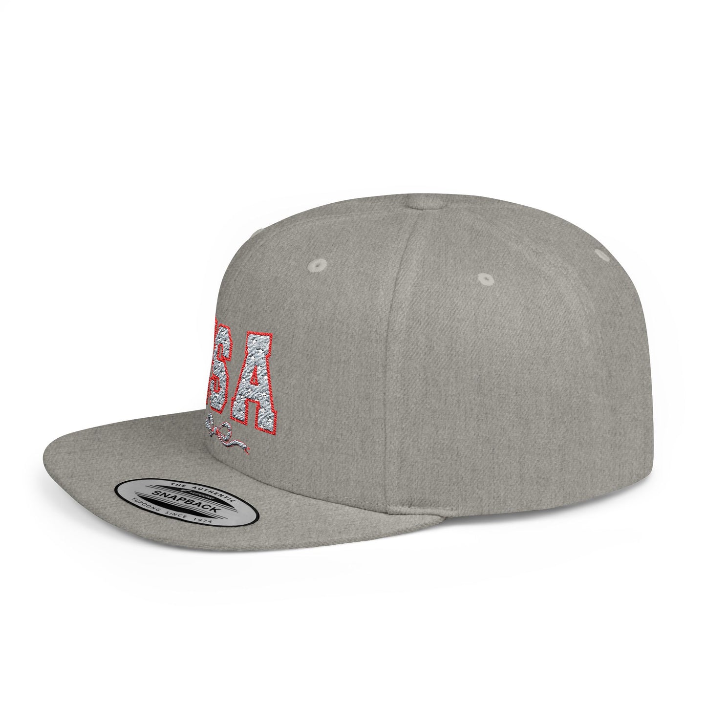 Princess Grace USA Glitter Flat Bill Snapback Hat Trendy and Stylish