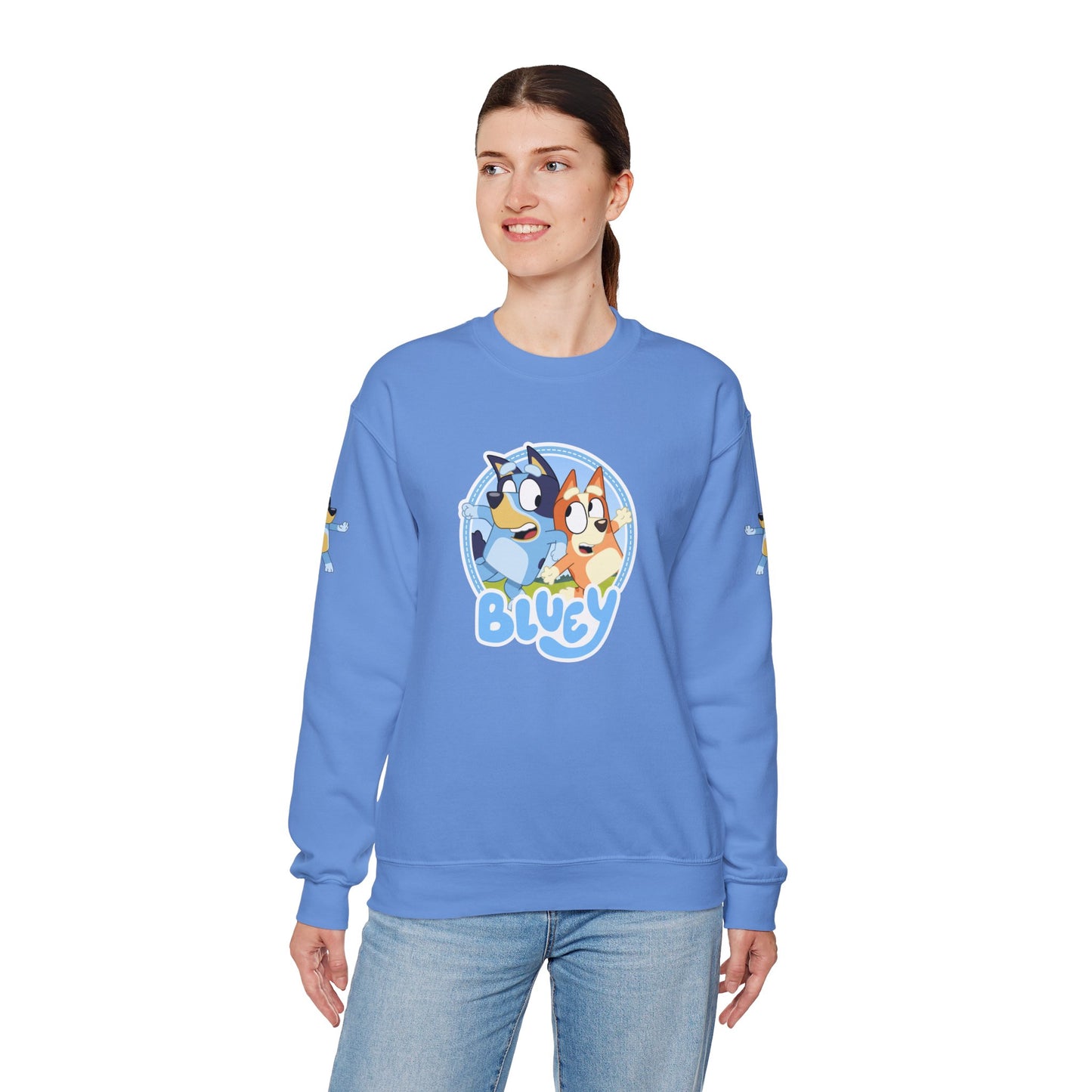 Princess Grace Bluey Friends Unisex Crewneck Sweatshirt Cozy Cartoon Apparel for Kids & Adults