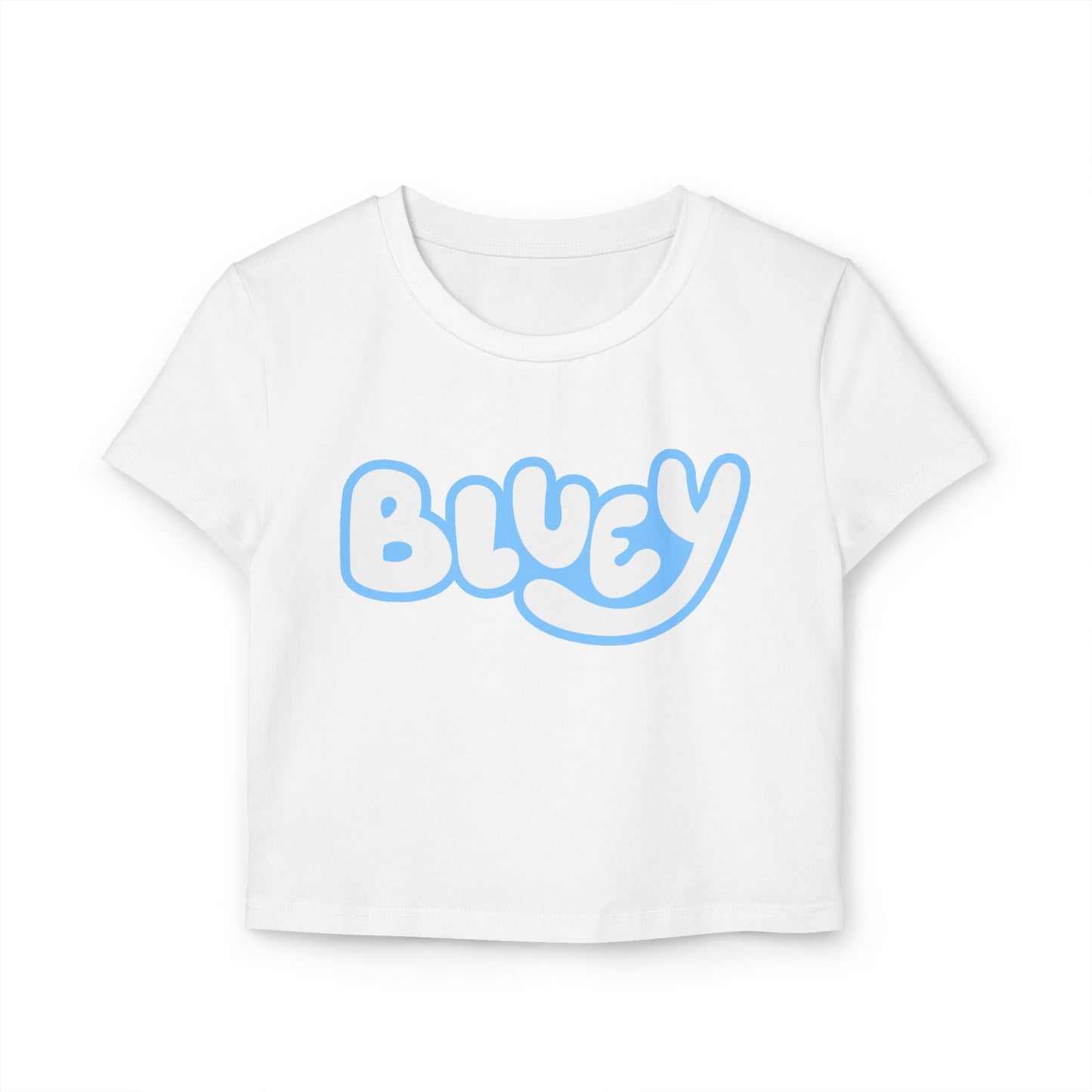 Princess Grace Cute Bluey Women's Baby Tee Playful Graphic Tee for Fans