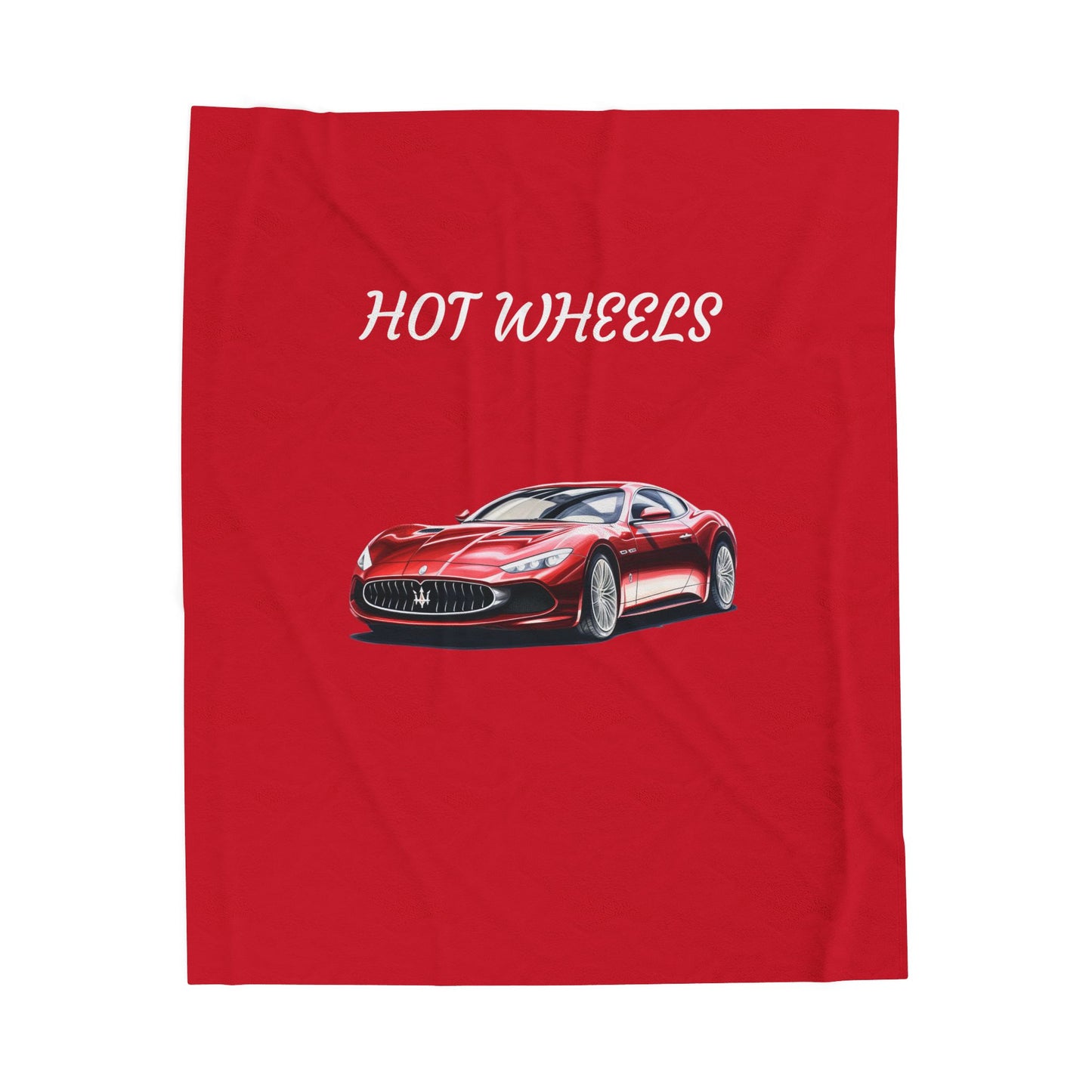 Princess Grace Hot Wheels Velveteen Plush Blanket Cozy Car Themed Throw for Kids and Car Enthusiasts
